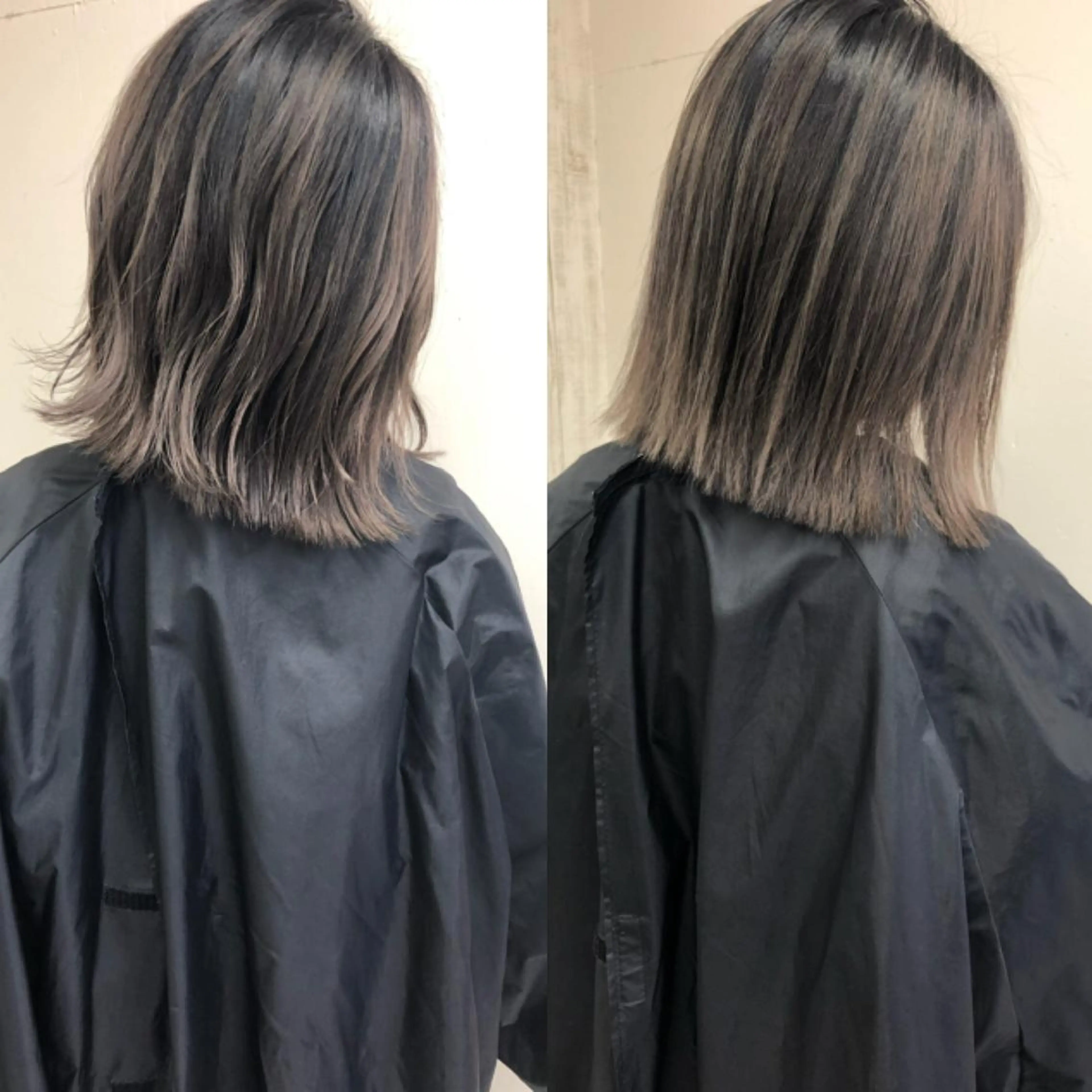 ミディアム カラー タナカ タクヤのヘアスタイル