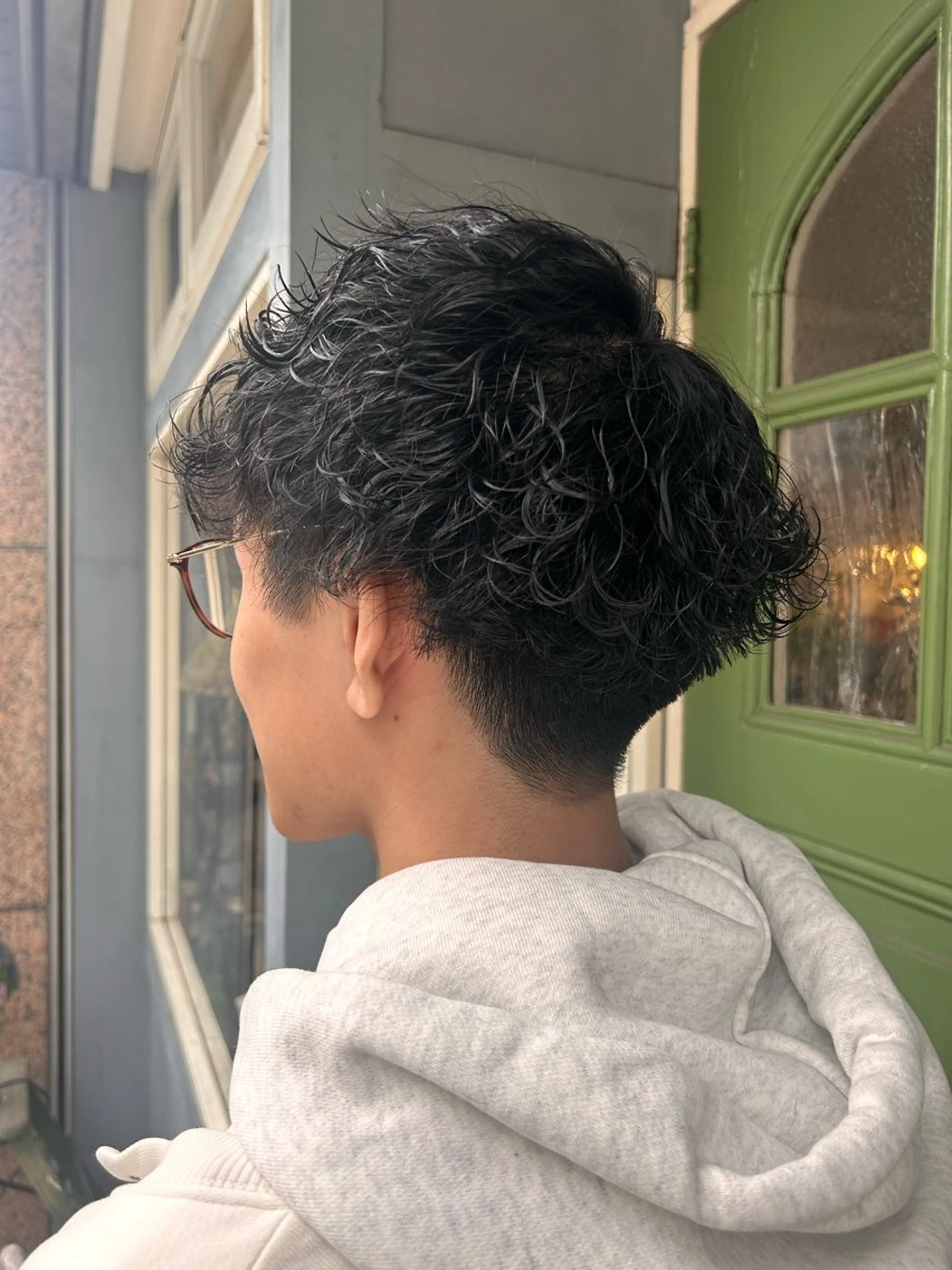 ショート パーマ メンズ カット パーマ 清水千優/パーマ/ メンズパーマのヘアスタイル