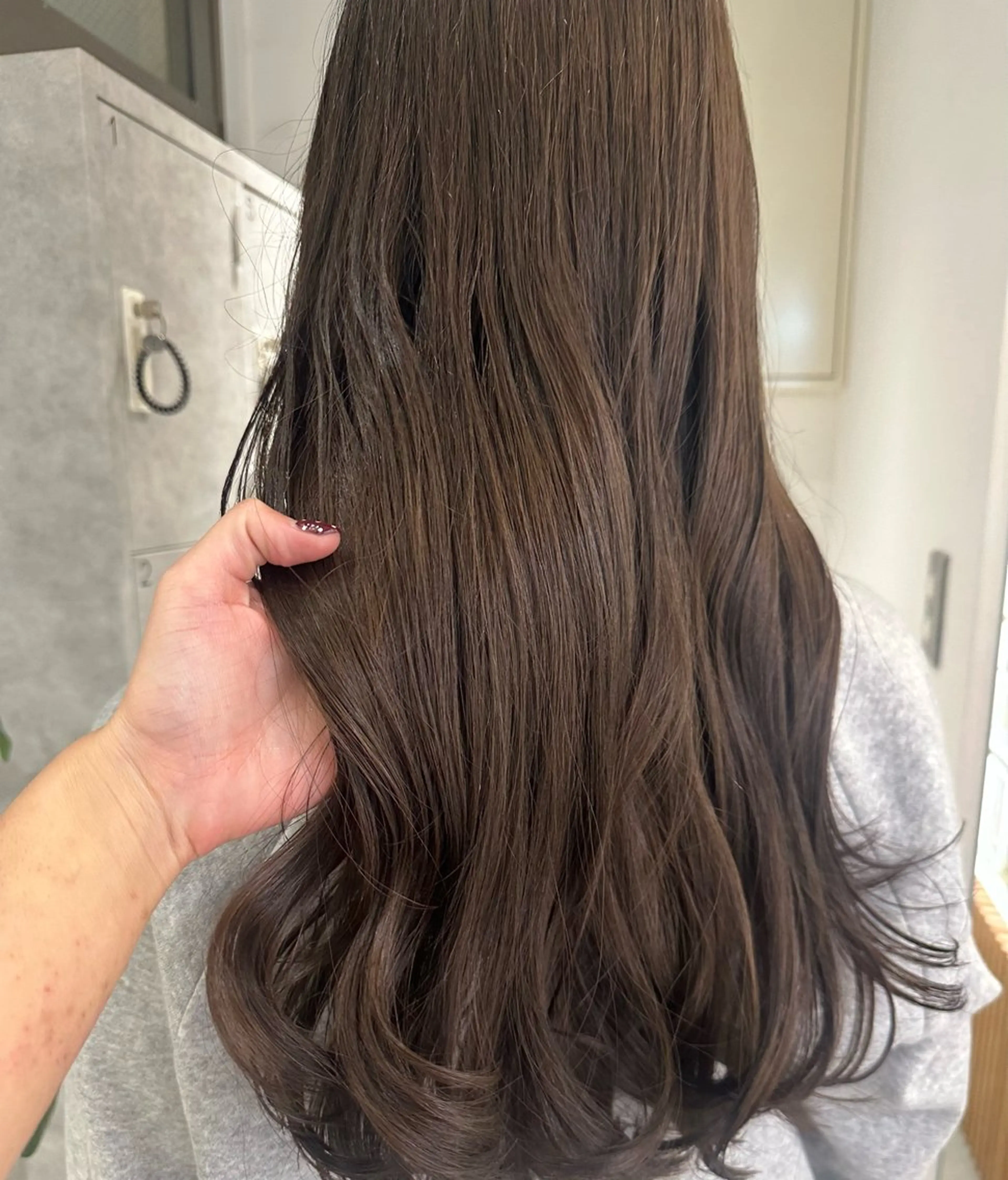 ロング カット ヘアカラー トリートメント 韓国ヘア/レイヤー/ sara 🎀のヘアスタイル