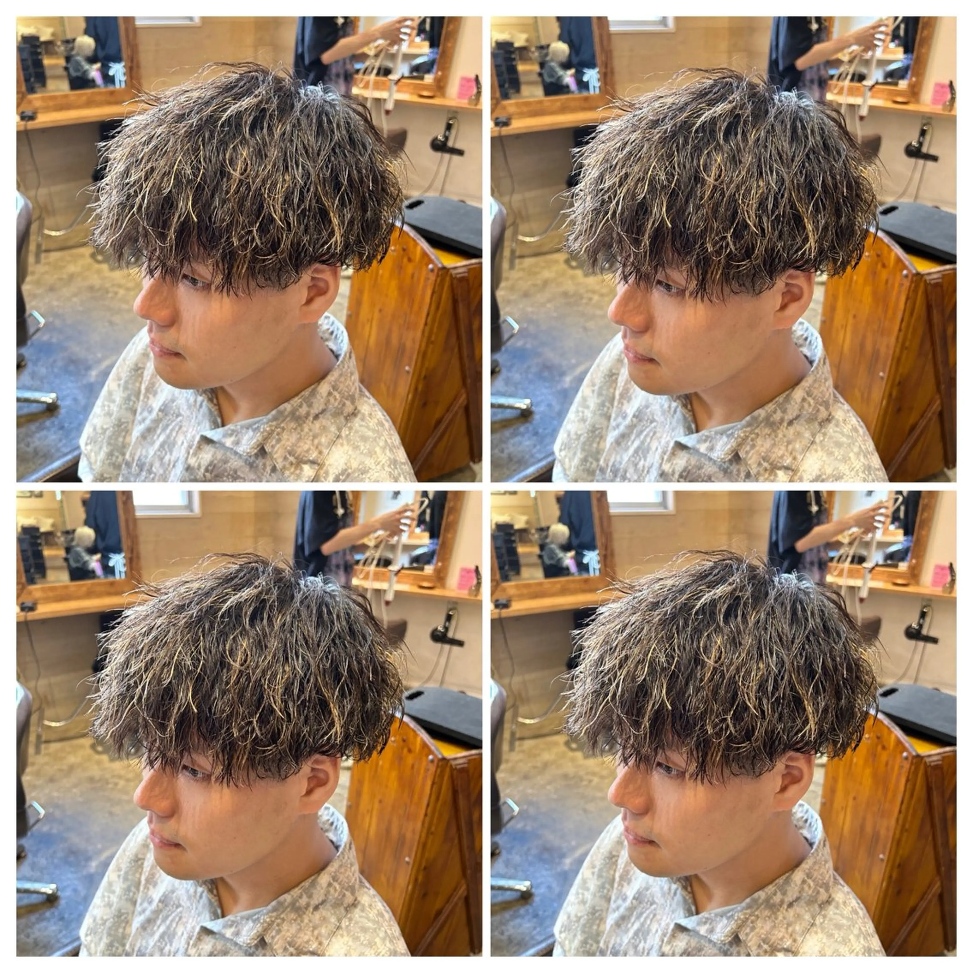 カラー パーマ メンズ 💎髪質改善／艶髪 荻原💎のヘアスタイル