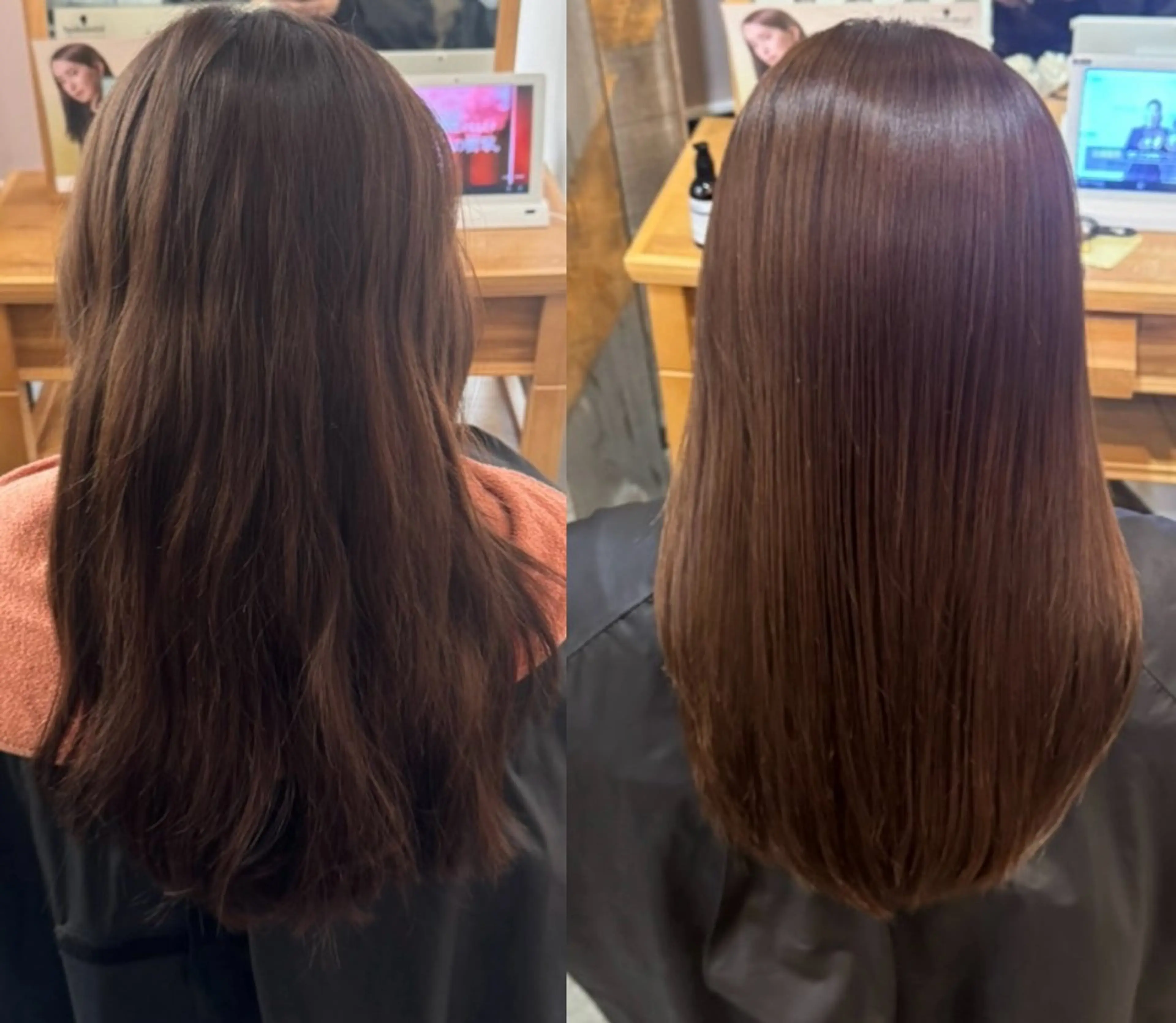 酸性ストレート+トリートメントの写真