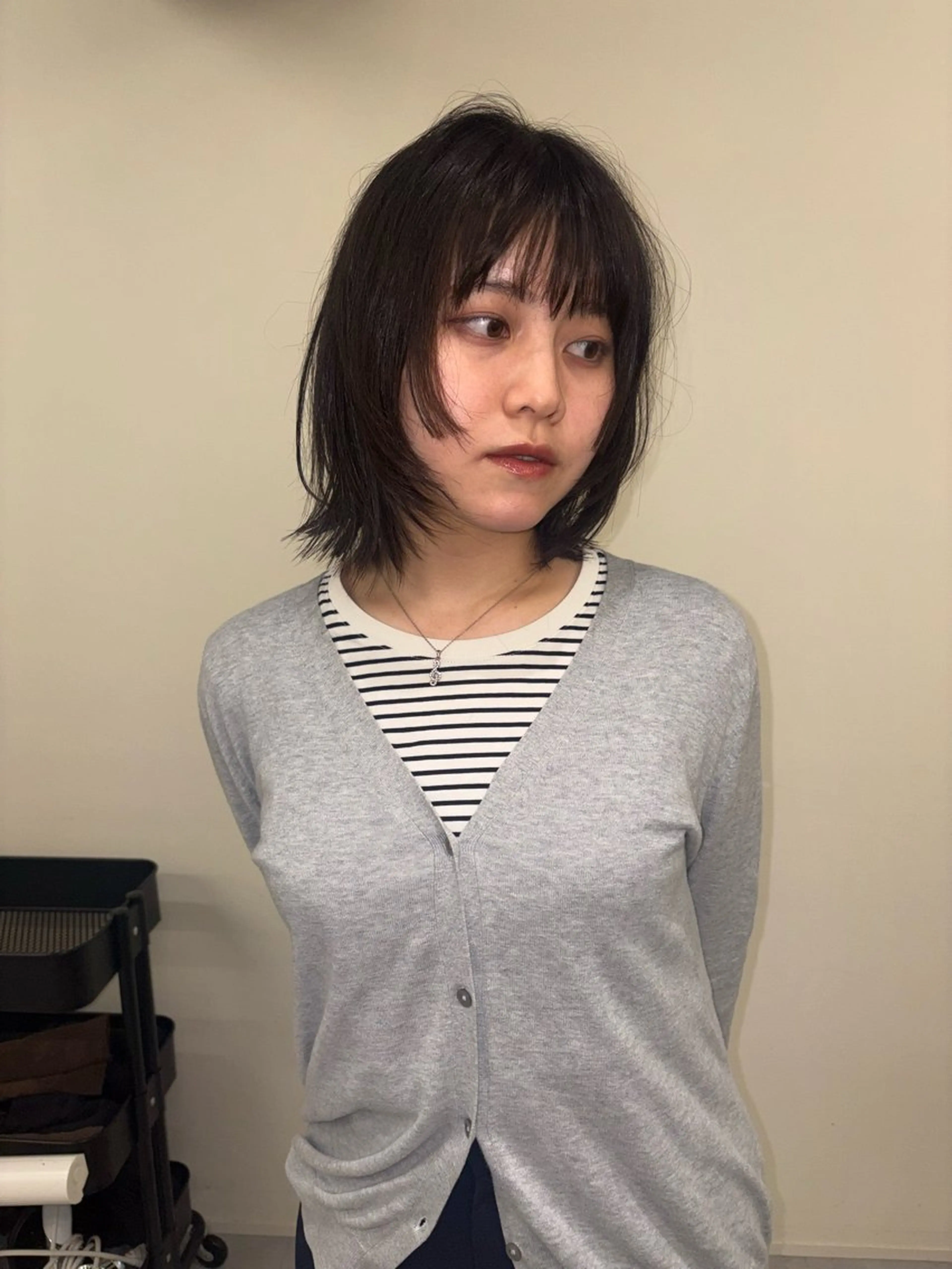 ミディアム カット ヘアカラー natsuki /HUIのヘアスタイル