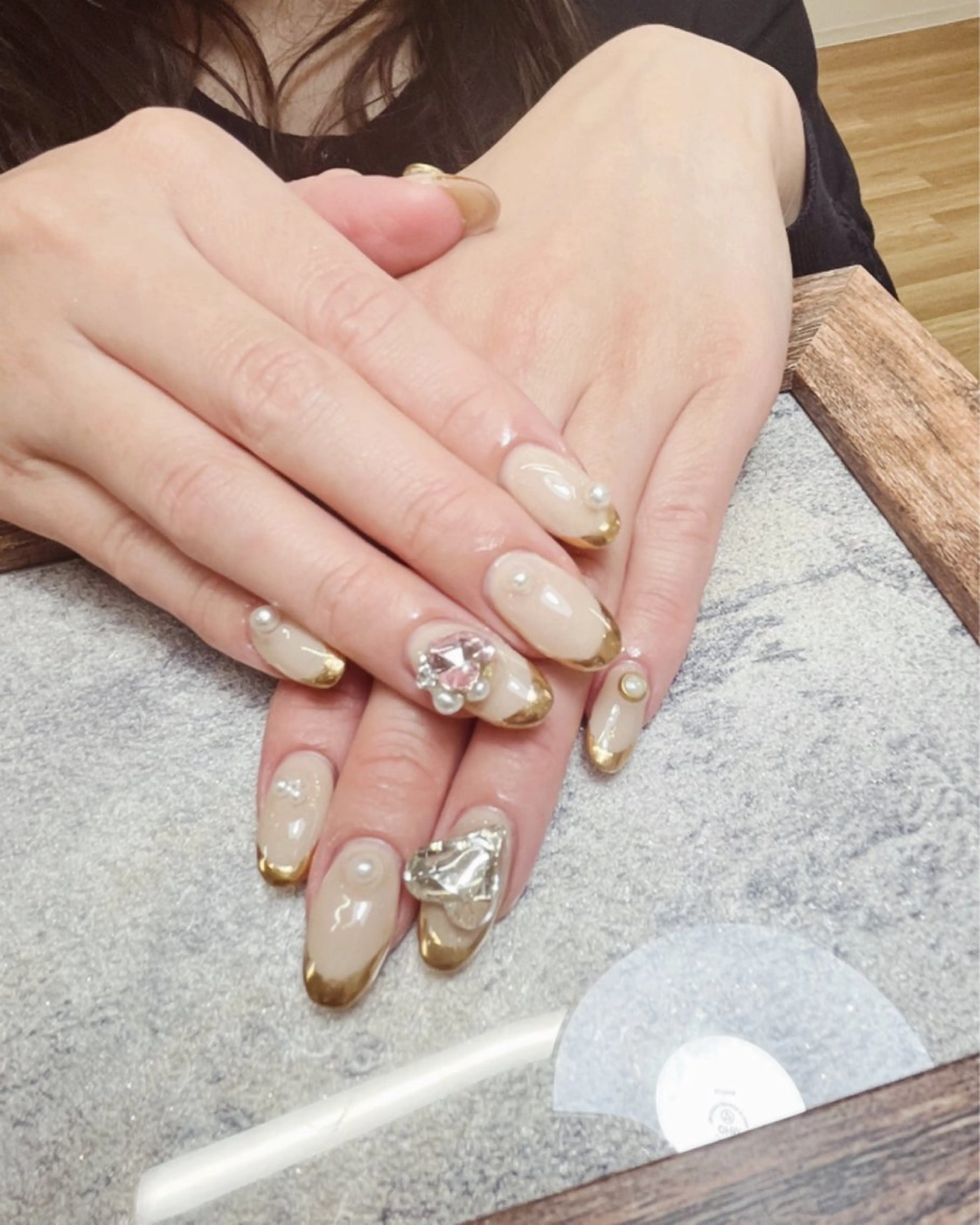 ネイル candy nail 韓国風ワンホンネイルのネイルデザイン