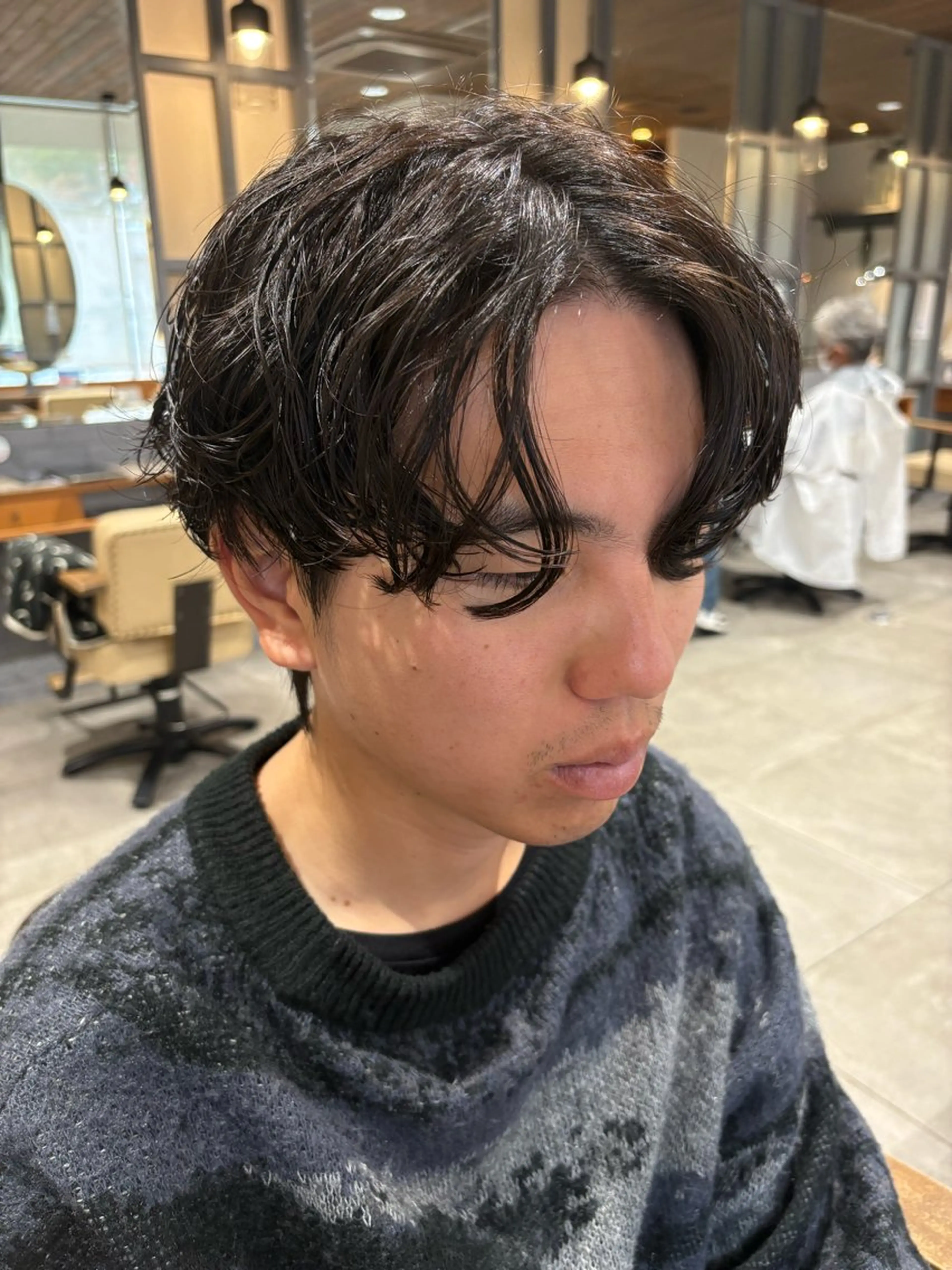 パーマ メンズ isi／門真／古川橋 EITOのヘアスタイル