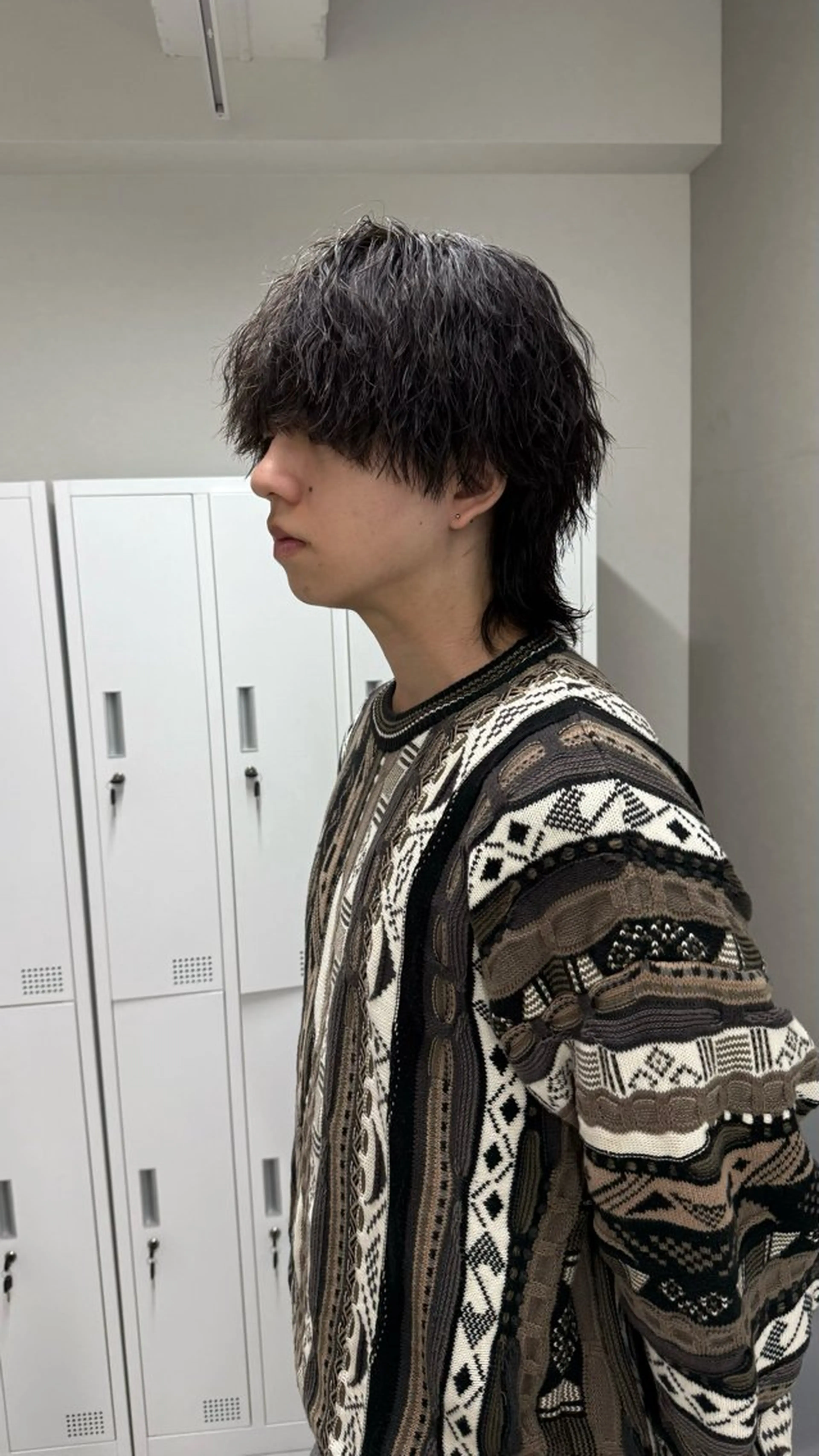 パーマ メンズ カット パーマ ニュアンス/フェザー /ウルフ/伶馬のヘアスタイル