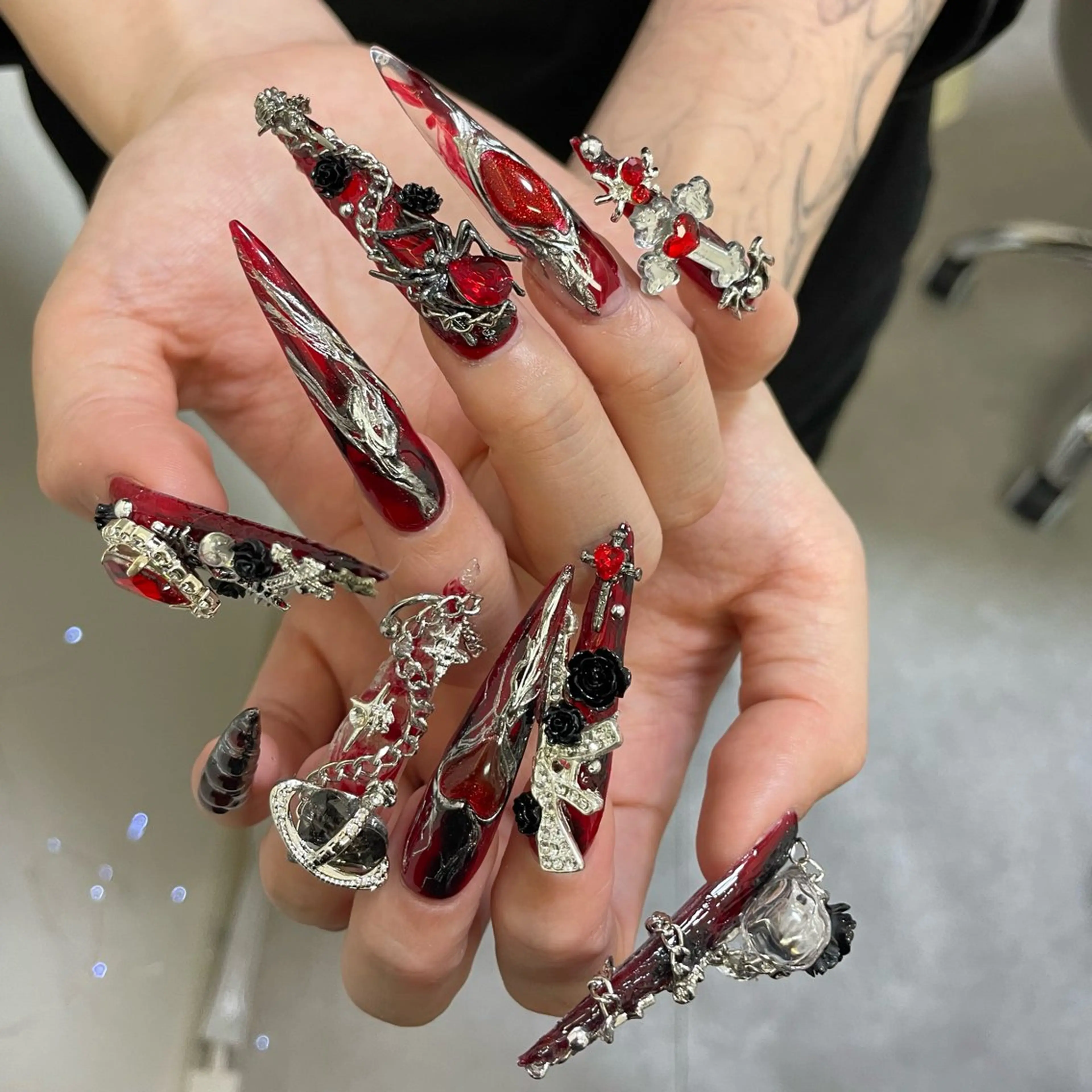 ネイル 成人式 ジェルネイル ネイルチップ ハンドネイル MoMoA Nail ネイル長さ出し専門店のネイルデザイン