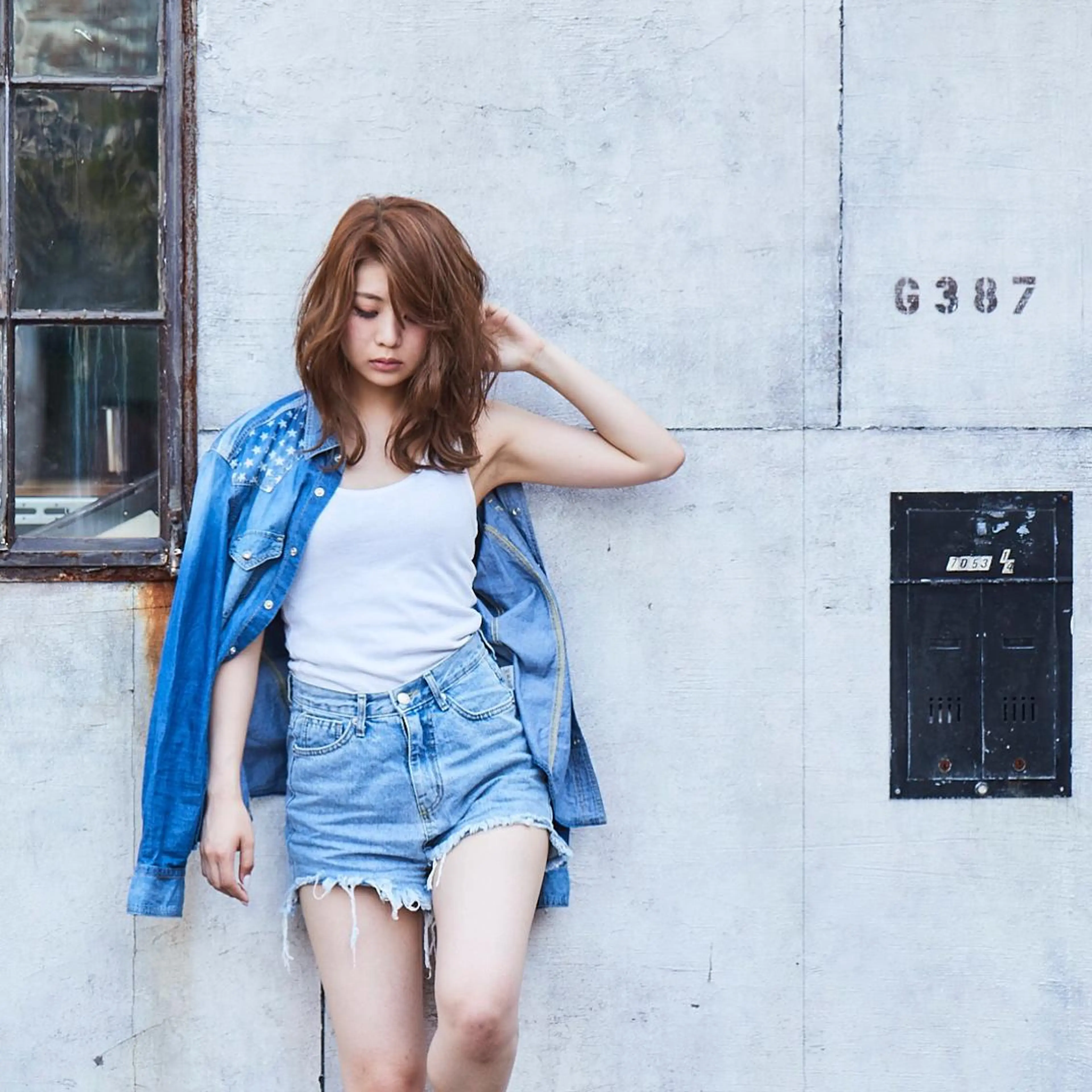 セミロング 松本 明日可のヘアスタイル