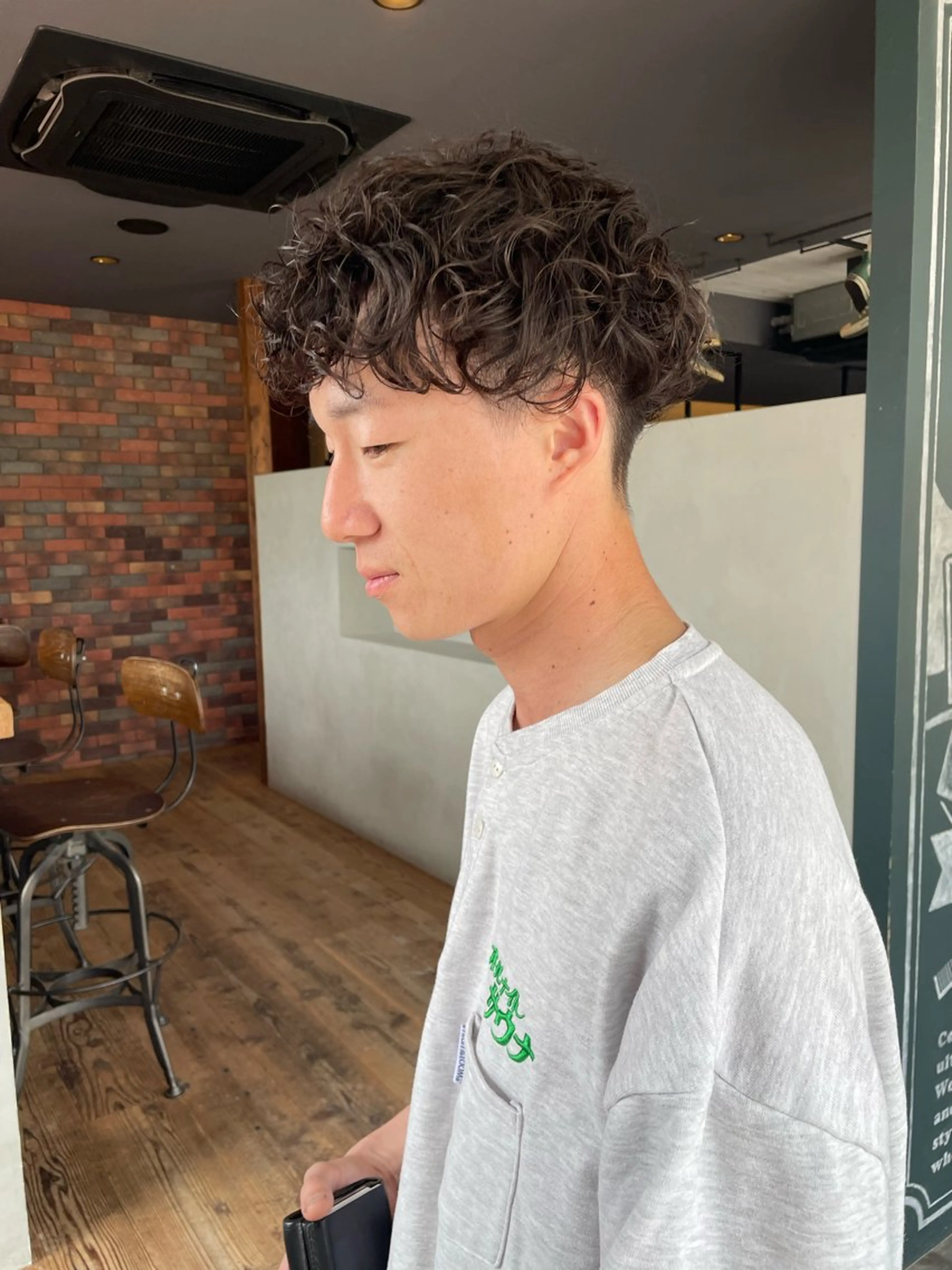 ショート パーマ メンズ カット パーマ トリートメント メンズ🎱女性も歓迎 ✨🌵榊原崇文🌵のヘアスタイル