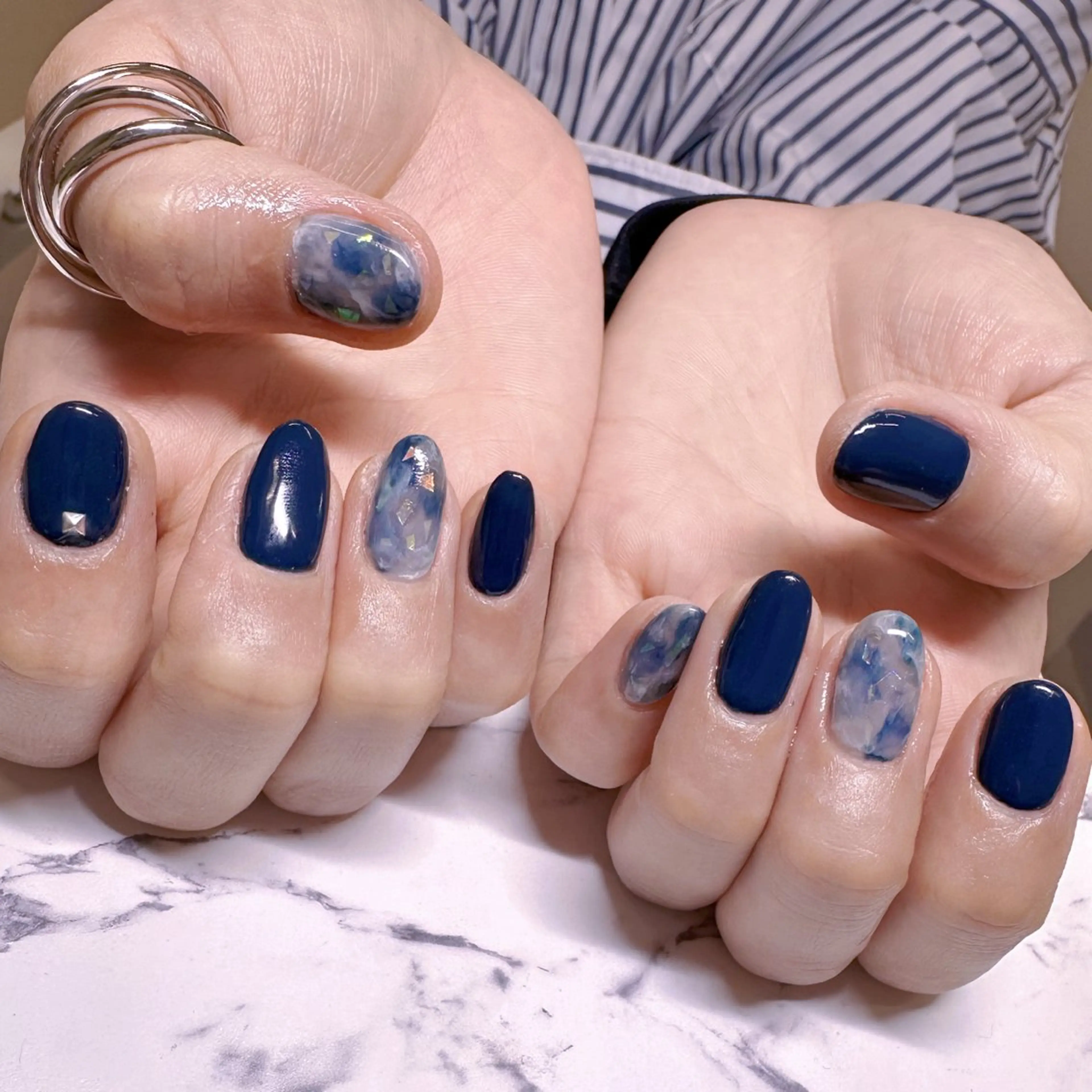 ネイル アートネイル ニュアンスネイル ハンドネイル I_p4ce 🍊あい🍊のネイルデザイン