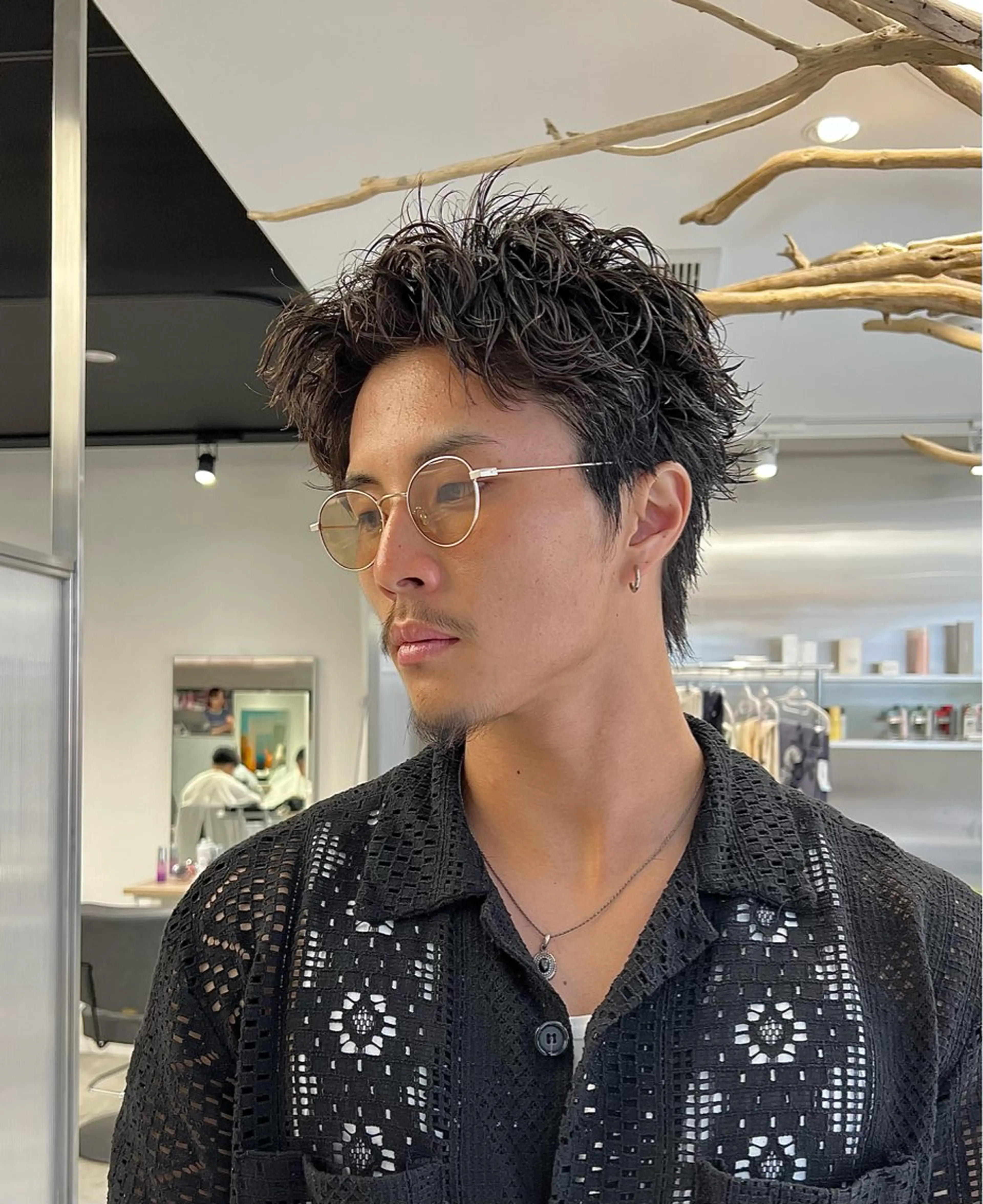 ショート パーマ メンズ カット パーマ 【圧倒的センス】 まる/メンズカラーのヘアスタイル