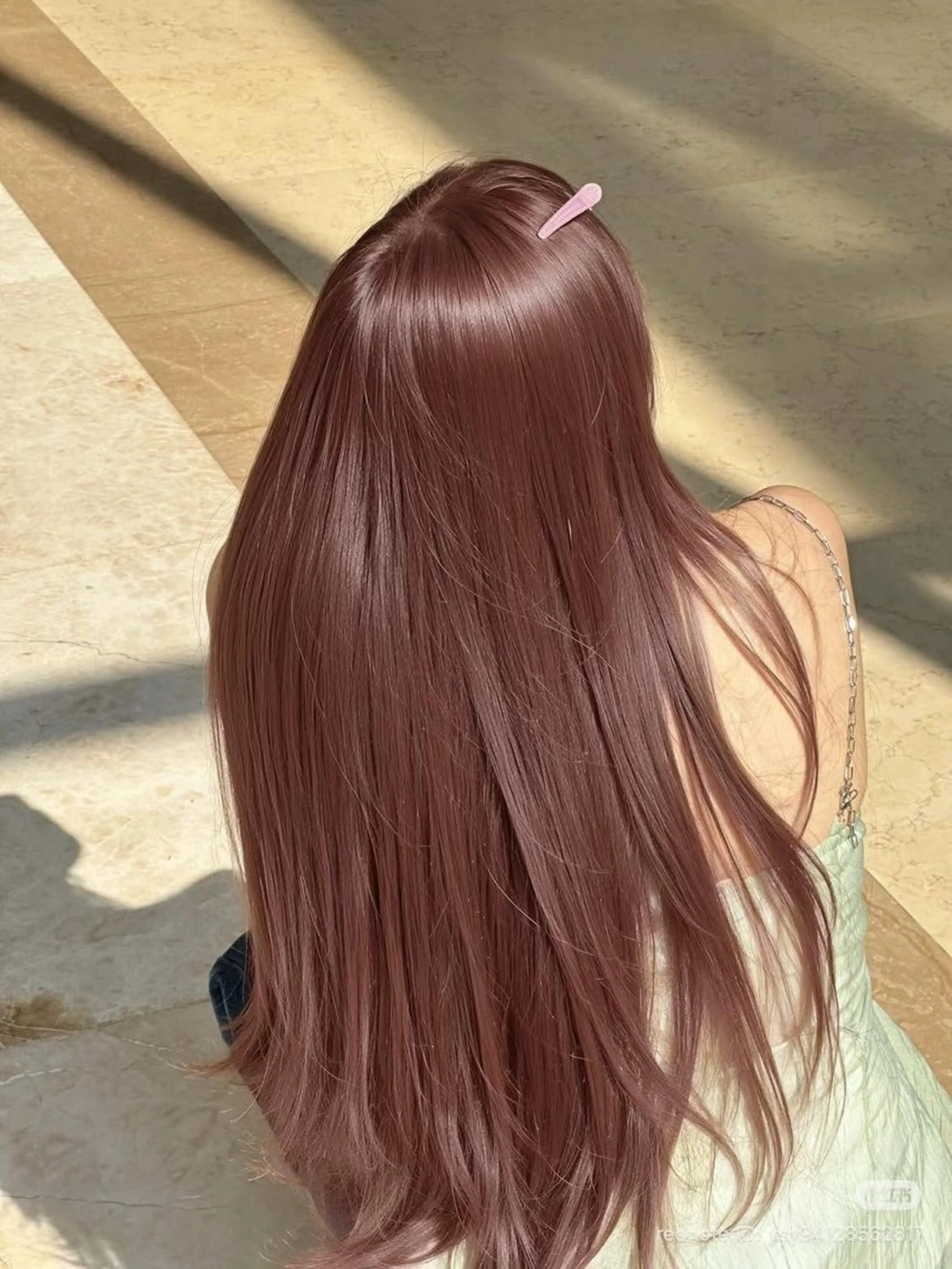 カラー ベージュカラー ブリーチ ピンクカラー ピンクベージュ ヘアカラー rinka/暖色 ボブカットモデルのヘアスタイル