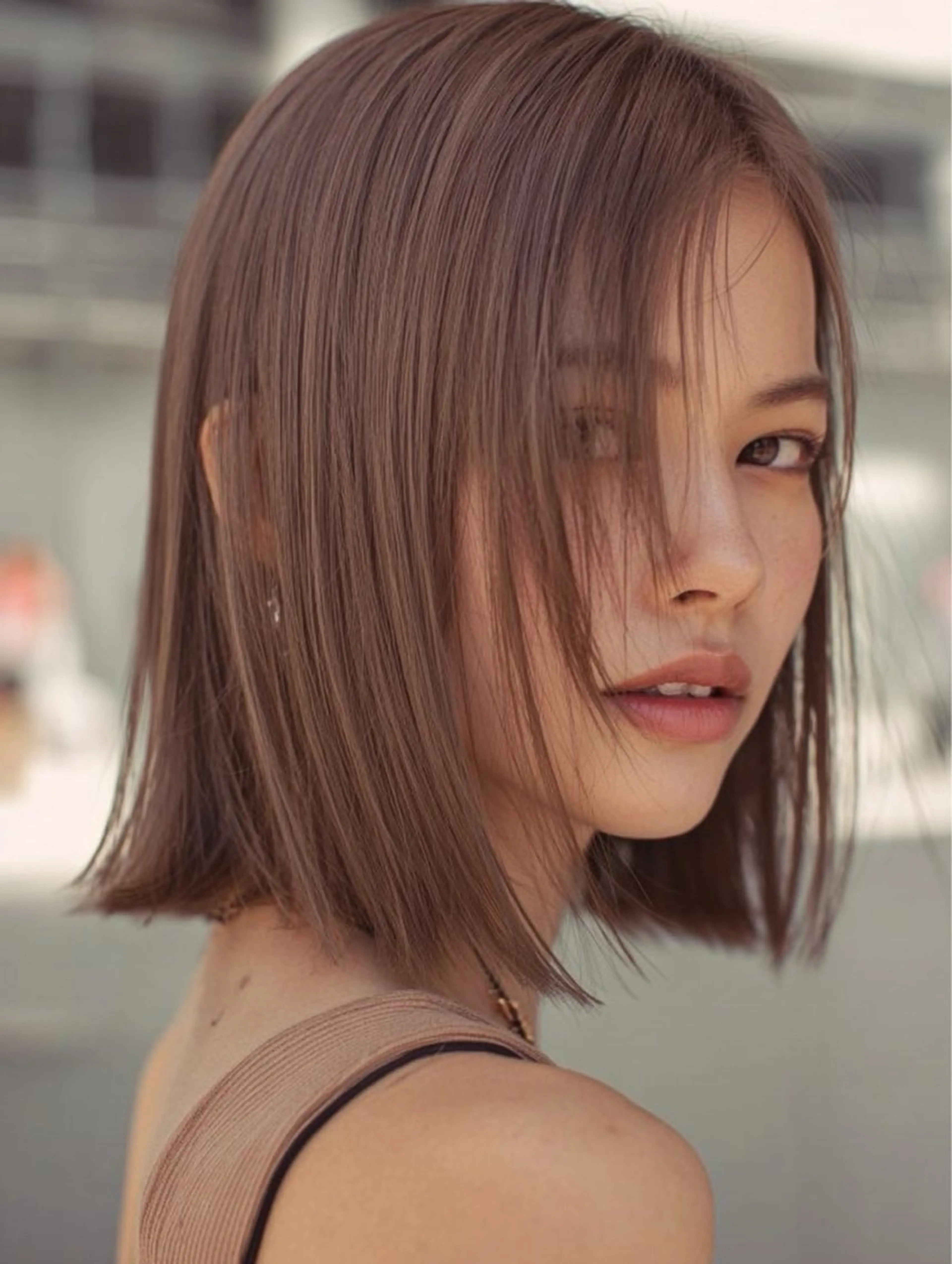 ショート カラー カット ヘアカラー トリートメント You/透明感カラー レイヤーカット/ボブのヘアスタイル