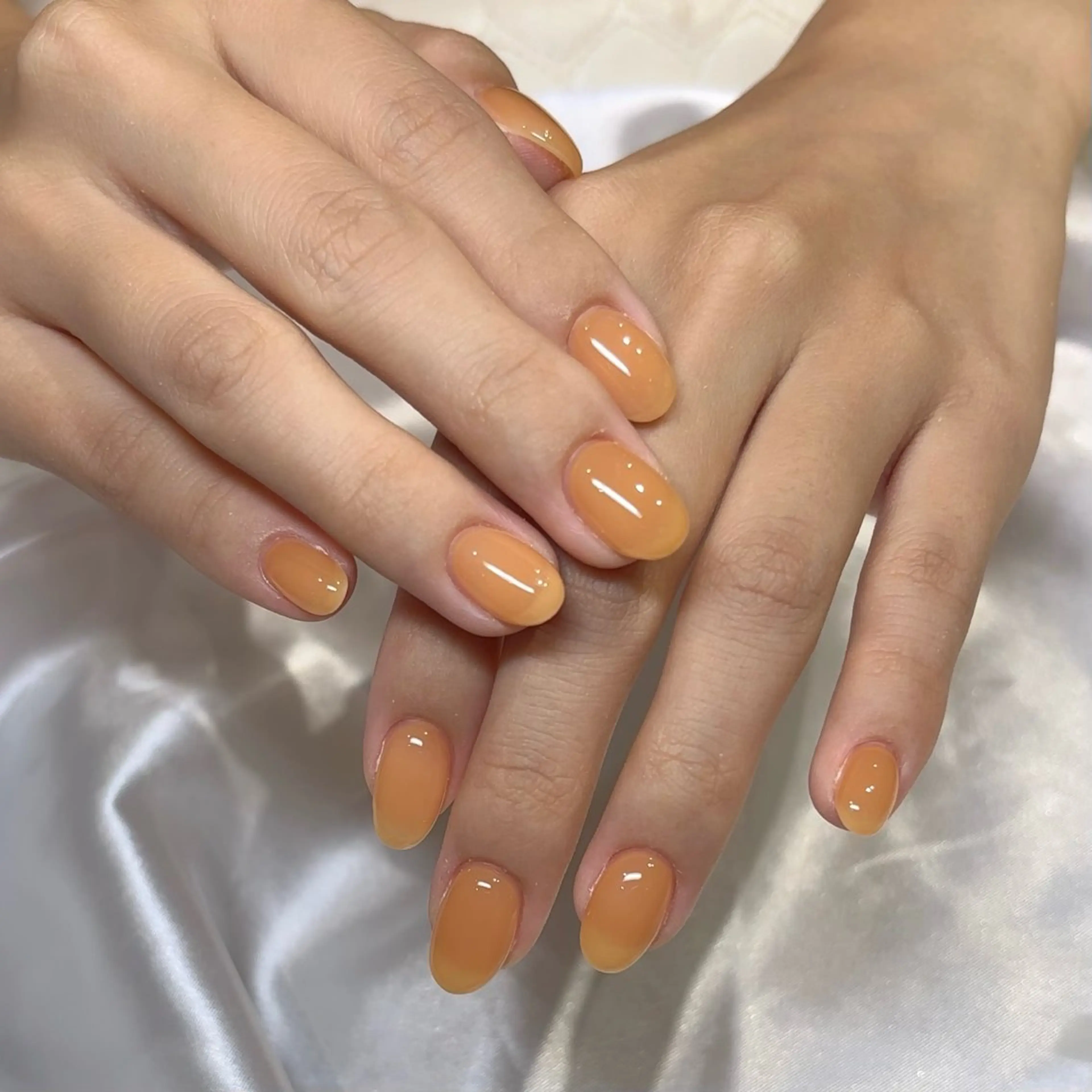 ネイル アートネイル ジェルネイル ワンカラーネイル パラジェル シンプルネイル Misaki Aries心斎橋店のネイルデザイン