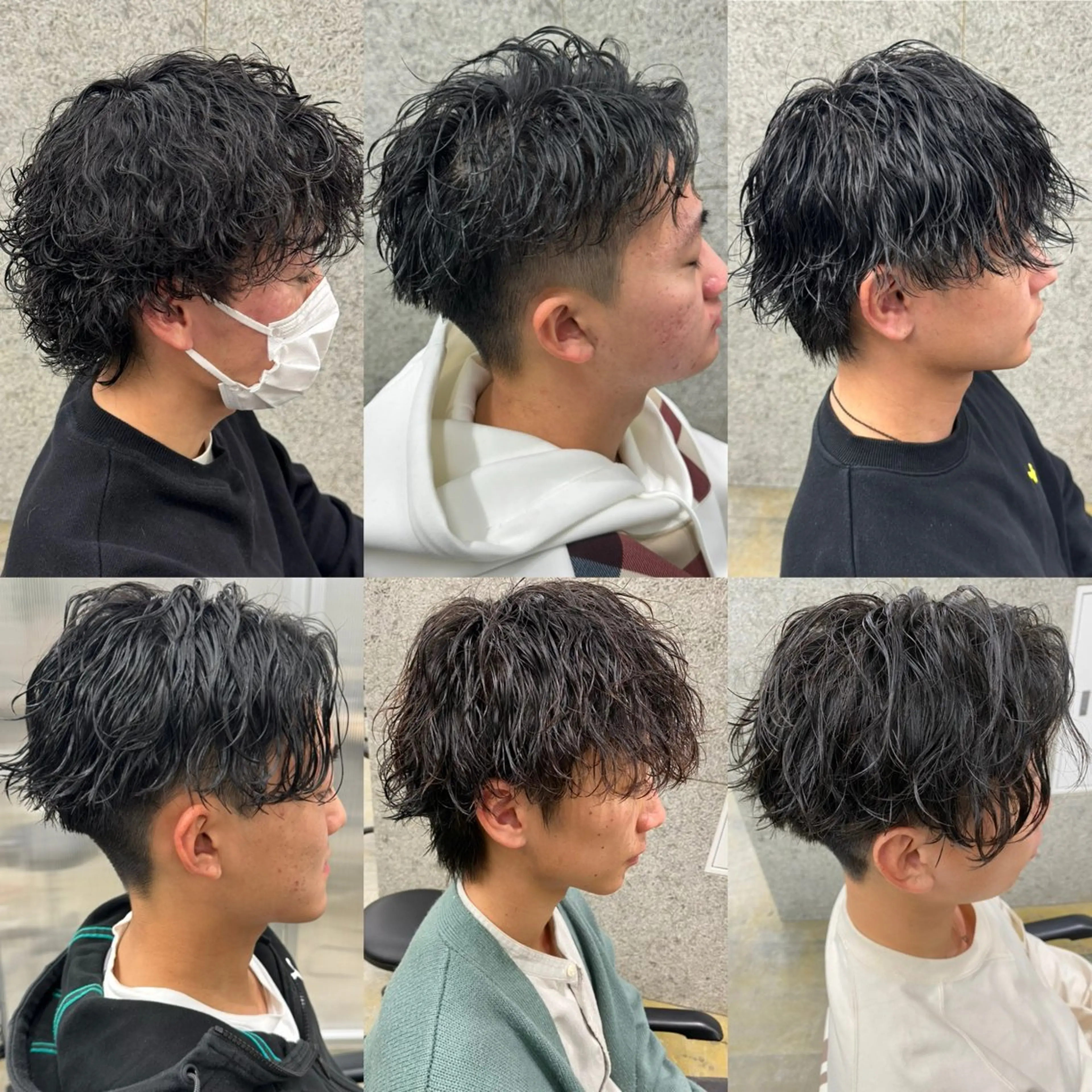 メンズ カット パーマ 髪質改善/浅沼 亮のヘアスタイル