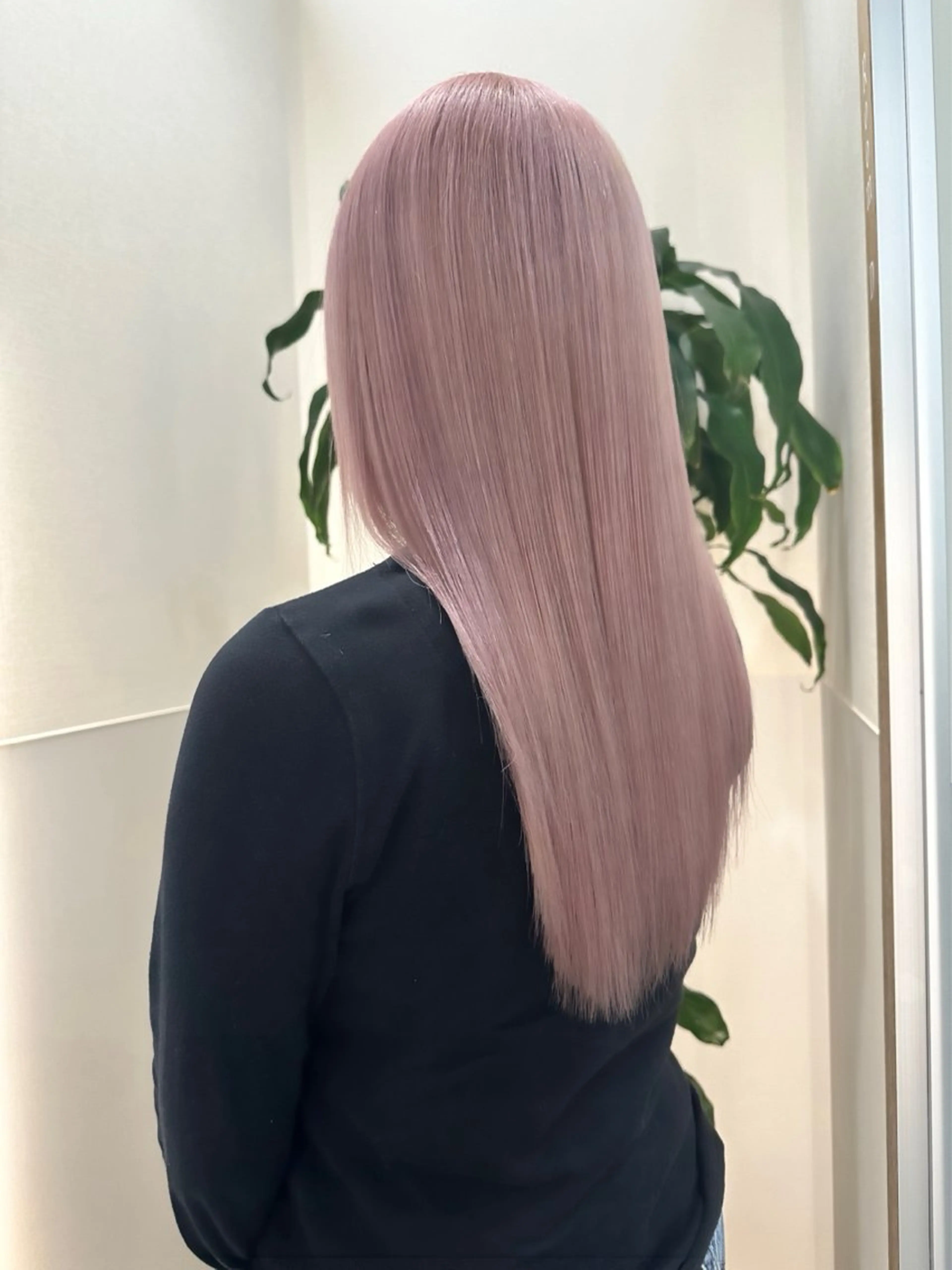 ロング カラー ベージュカラー ブリーチ ラベンダーカラー ラベンダーピンク ピンクカラー 🦋レイヤーカット ミドリカワ🦋のヘアスタイル