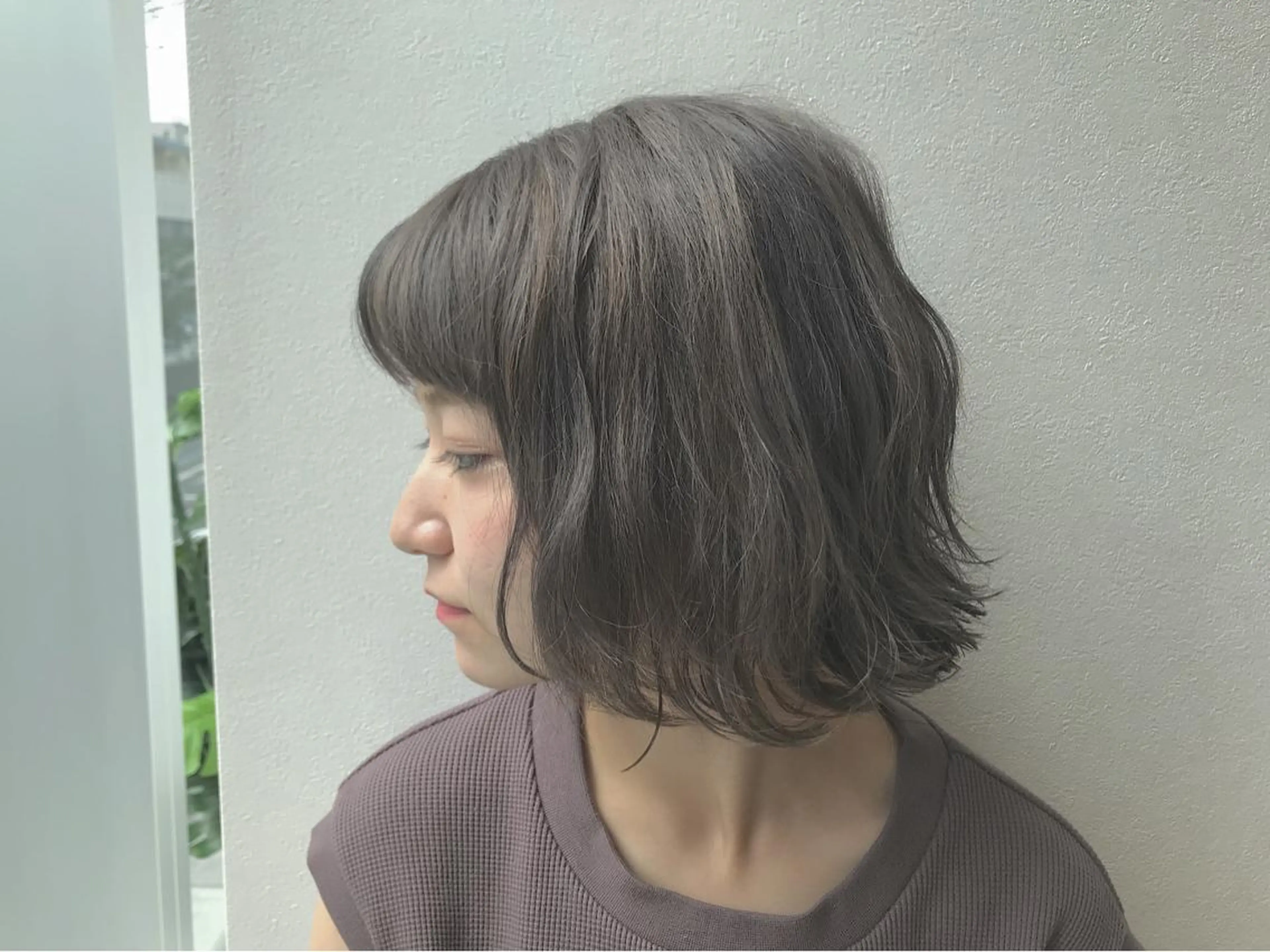 ショート カラー グレージュ ショートヘア AGU akariのヘアスタイル