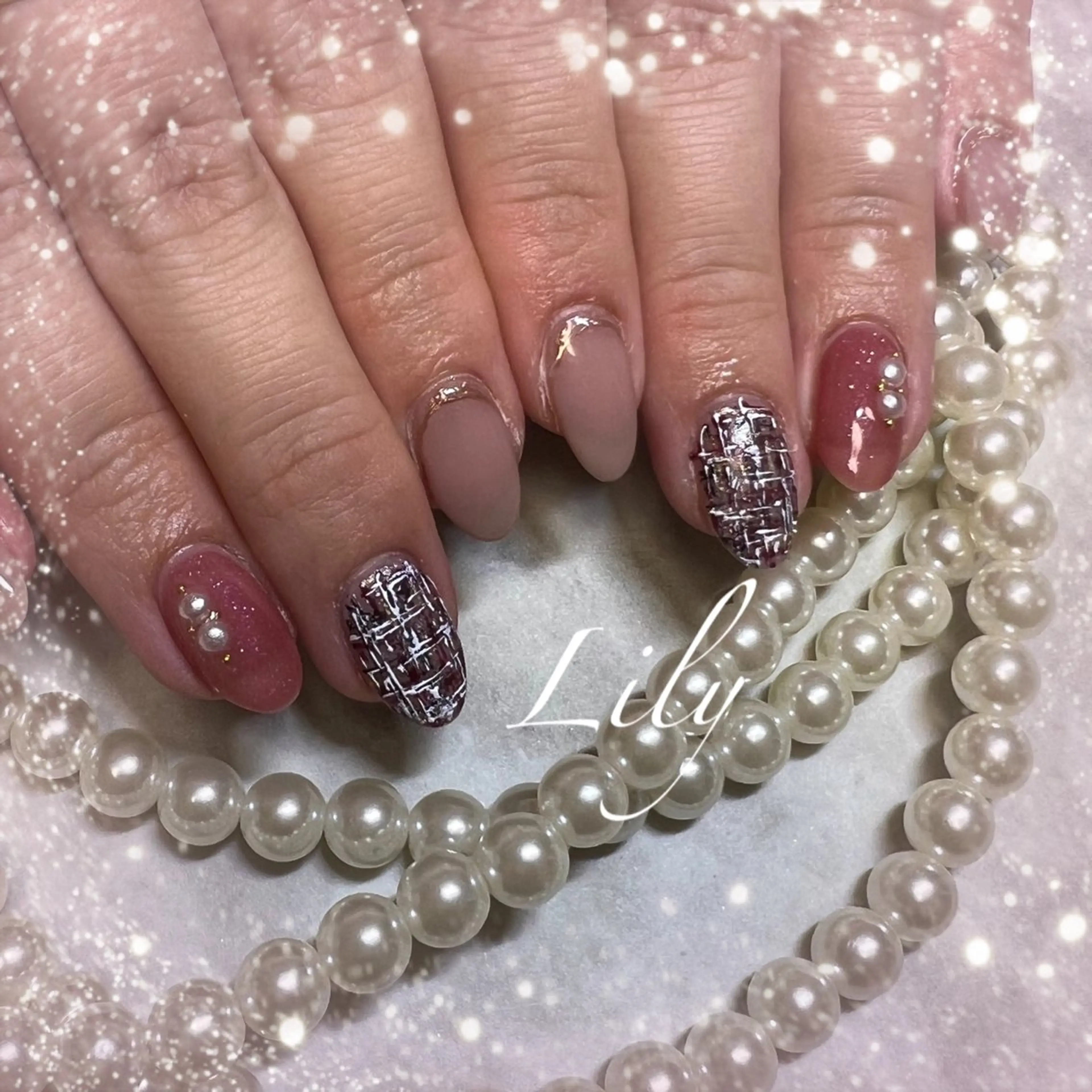 ネイル ハンドネイル Lily*nail 🌻Mii🌻のネイルデザイン