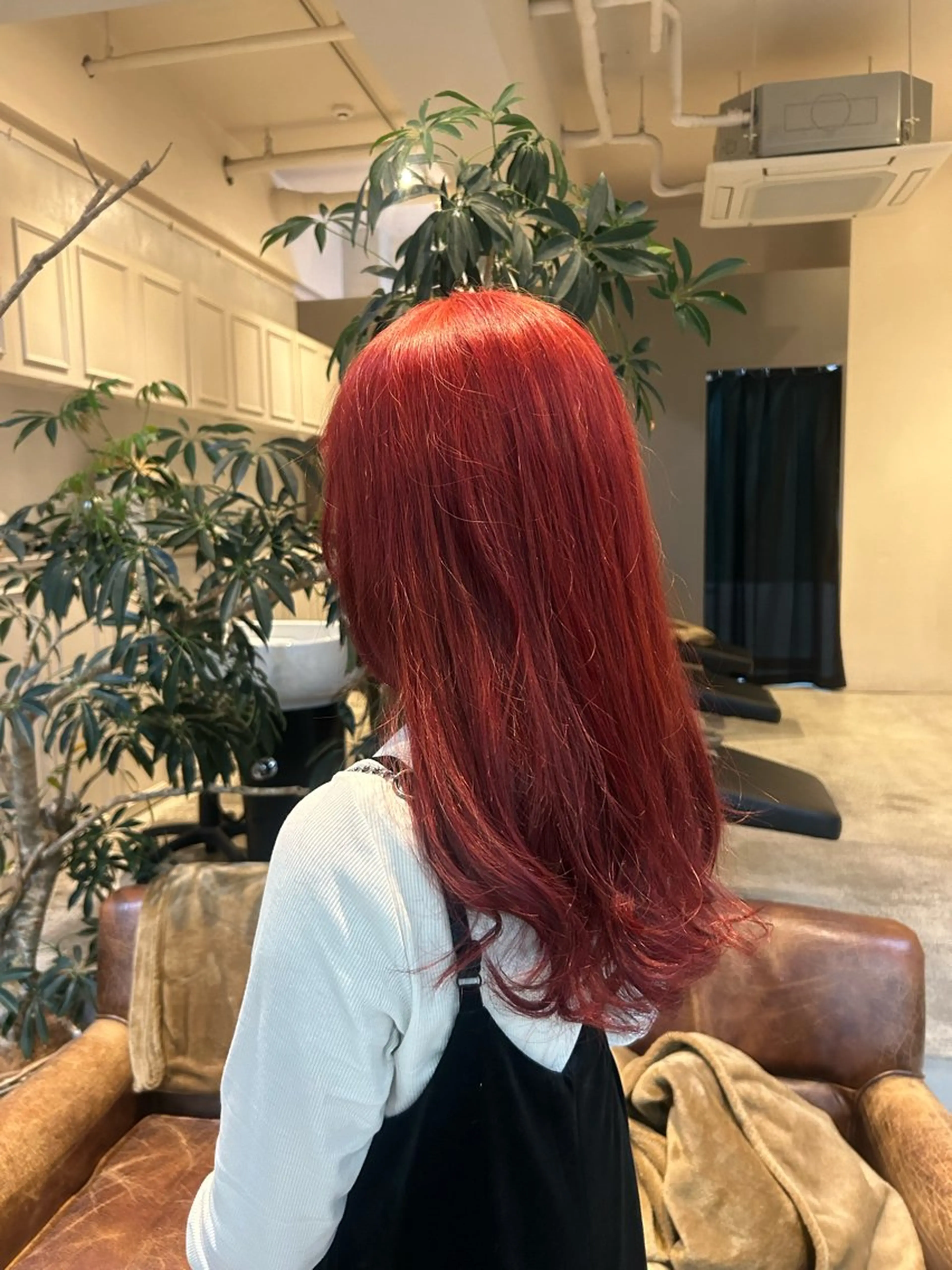 カラー ヘアカラー 髪質改善×ハイトーン レイヤー天神美容室のヘアスタイル