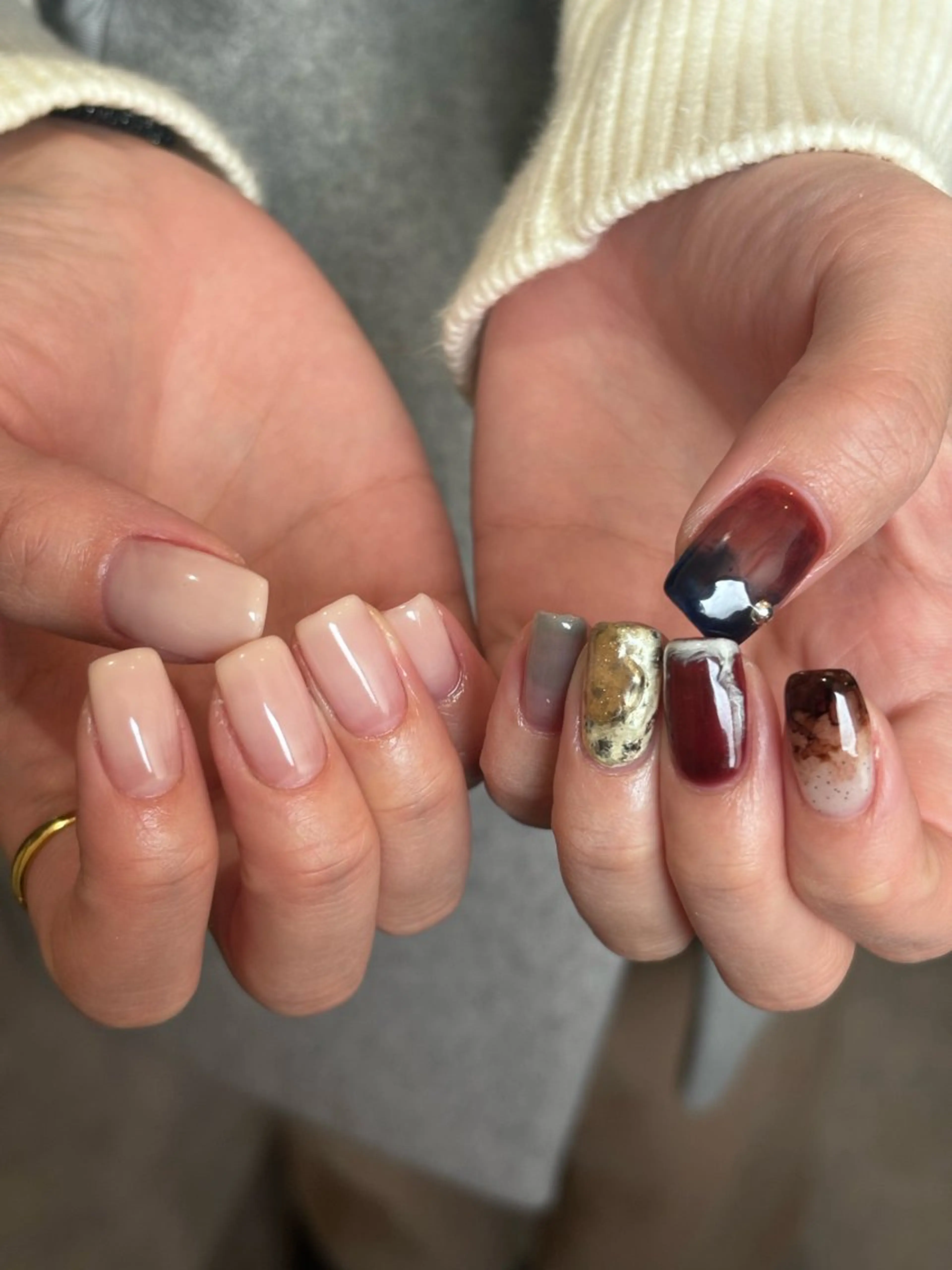 ネイル シンプルネイル SOL　nail イマナカのネイルデザイン