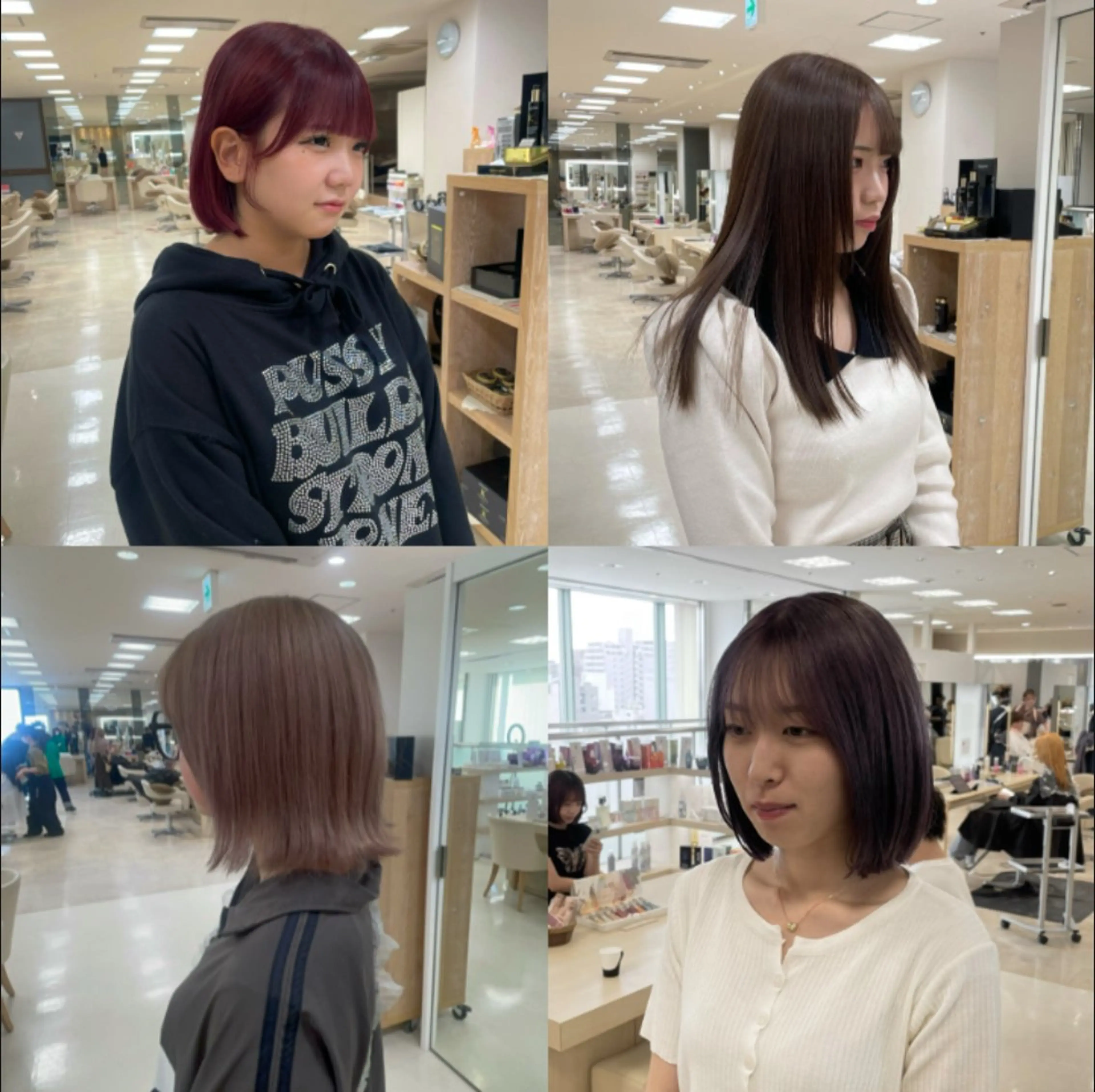 セミロング カラー シャドウパーマ／骨格 矯正カット　トモキのヘアスタイル