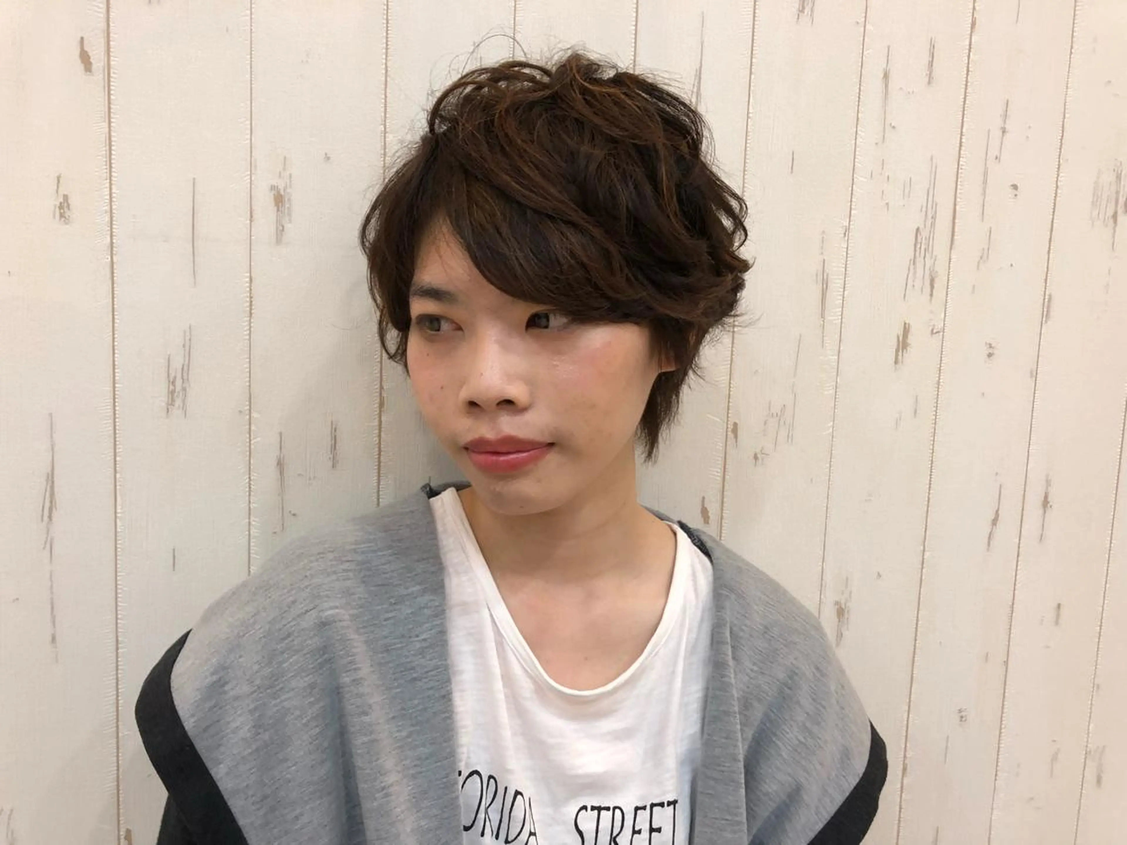 ショート カラー パーマ ヘアアレンジ KAIzen. tomoのヘアスタイル