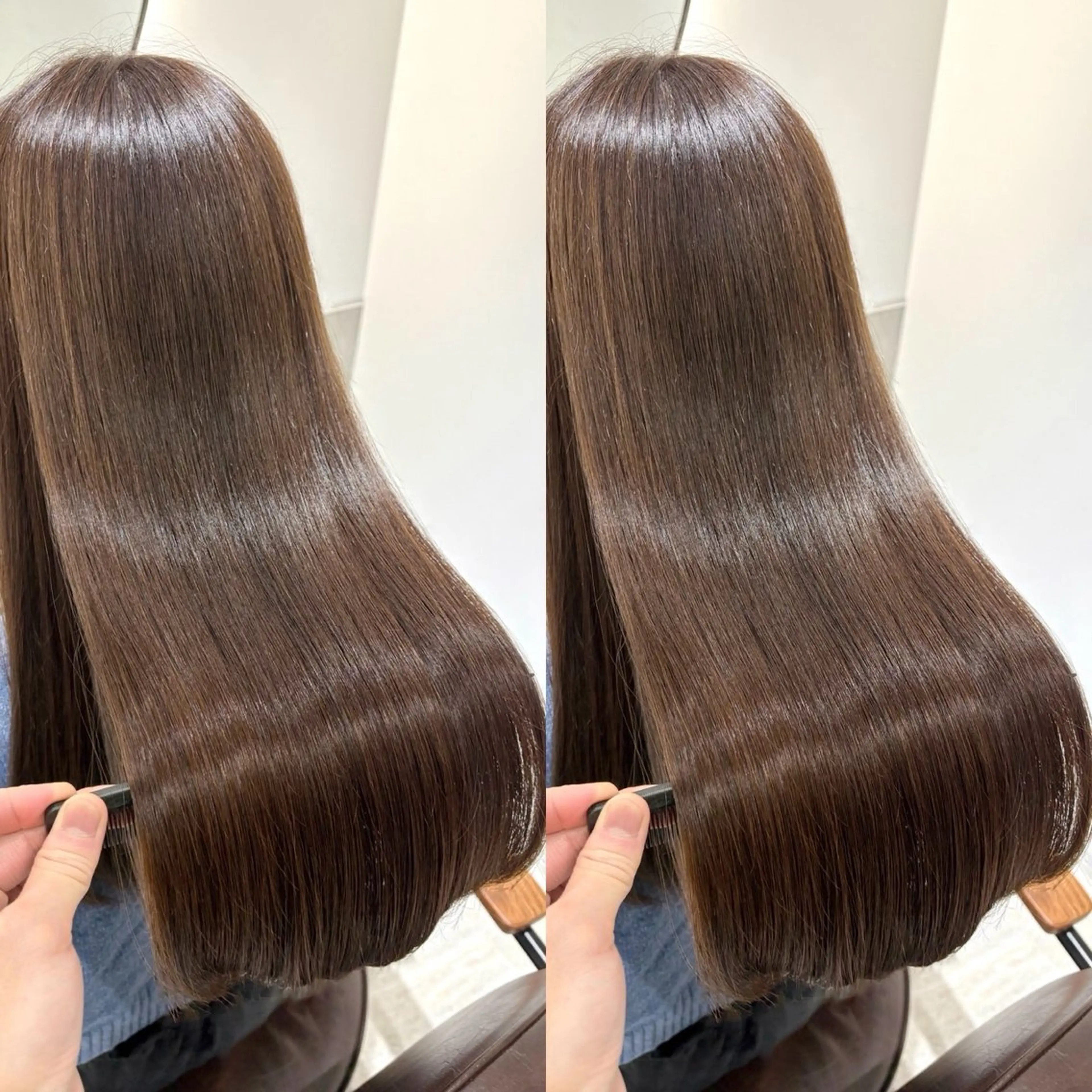 白髪のお悩み解決❤️ 【白髪ぼかしハイライト+美髪カラー+髪質改善ウルトワ+カット✨】の写真