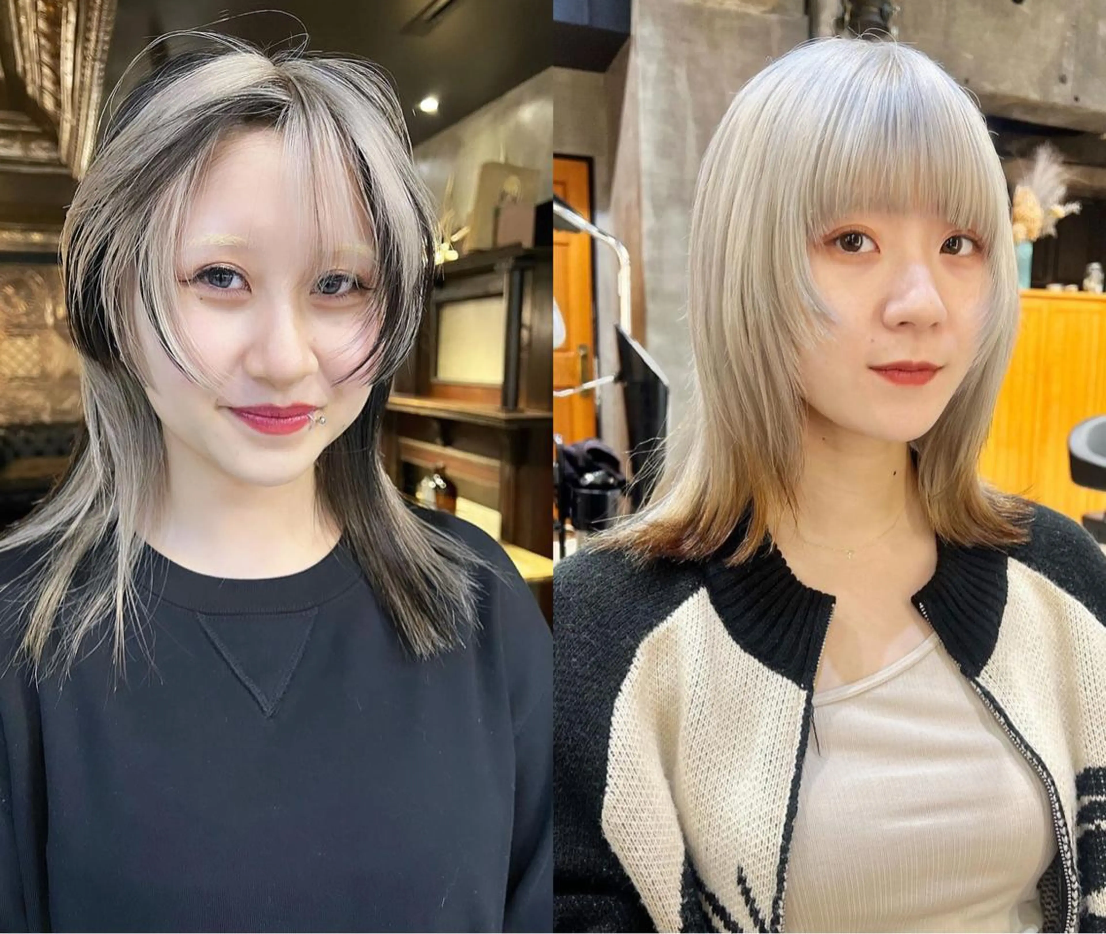 セミロング カラー カット ヘアカラー 圧倒的デザイン力 店長🎨RENAのヘアスタイル
