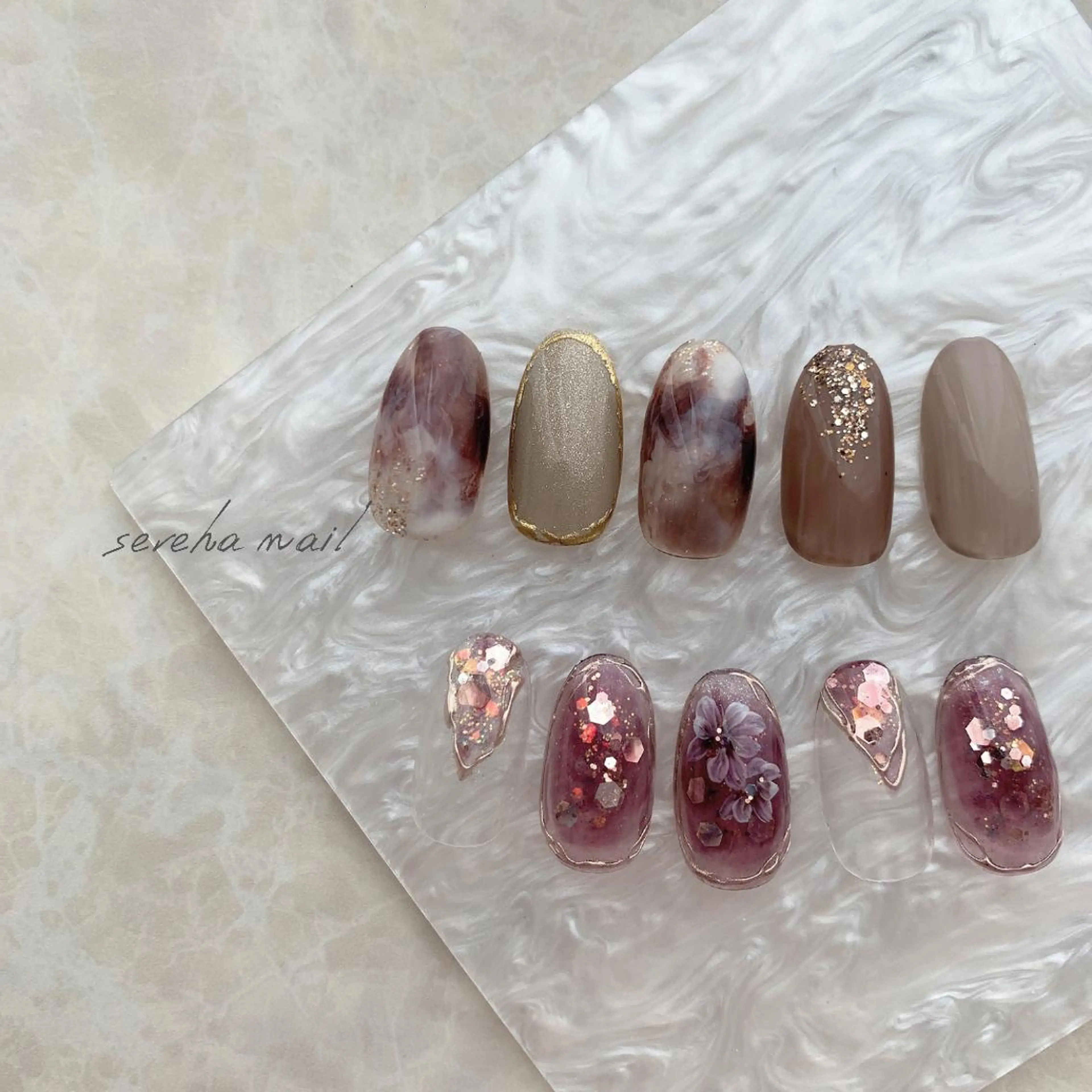 ネイル ニュアンスネイル sereha nailのネイルデザイン