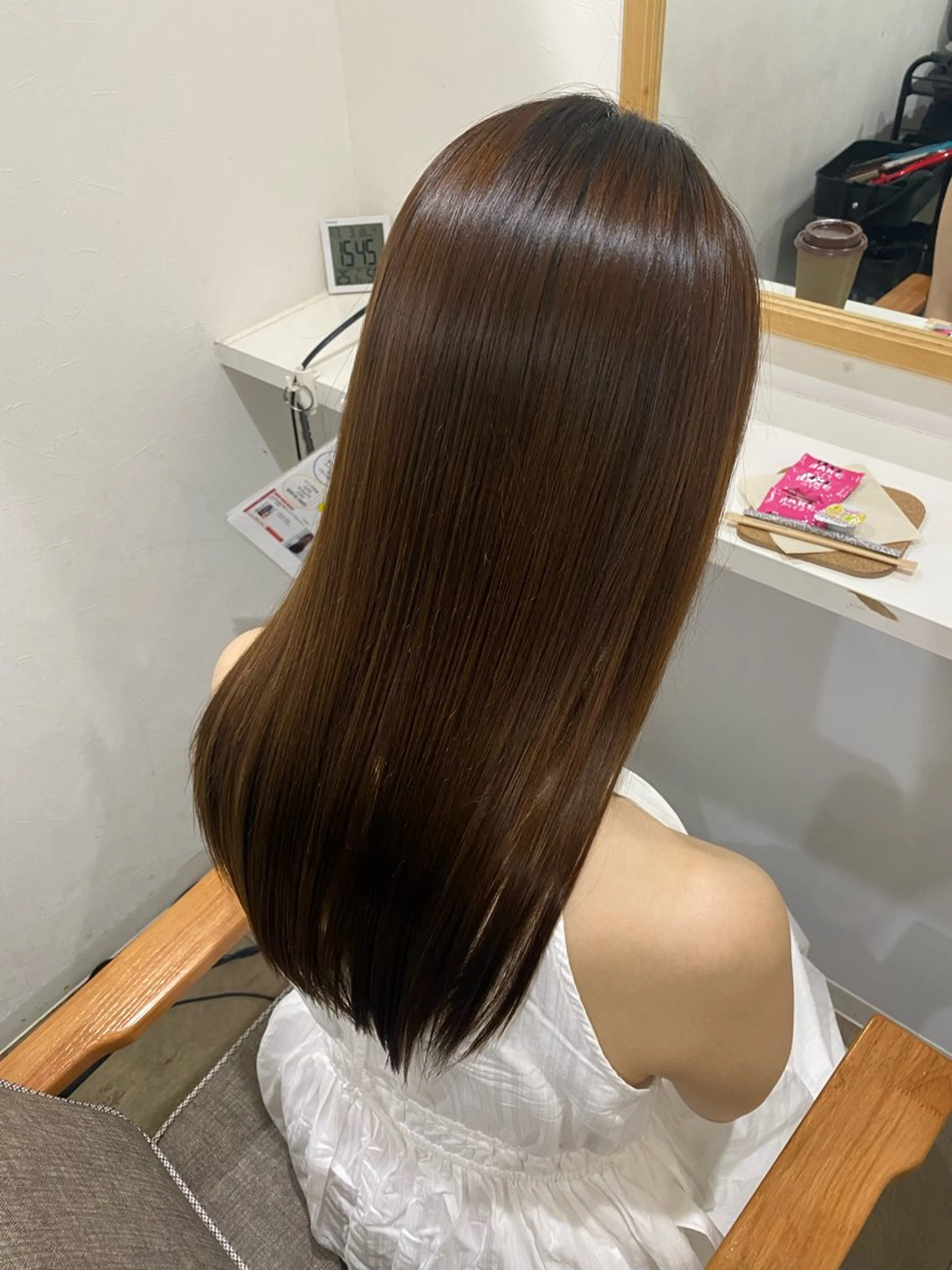 ロング カット 縮毛矯正 Jewel  Box東梅田所属・髪質改善サロン 梅田/ヨナミネのヘアスタイル