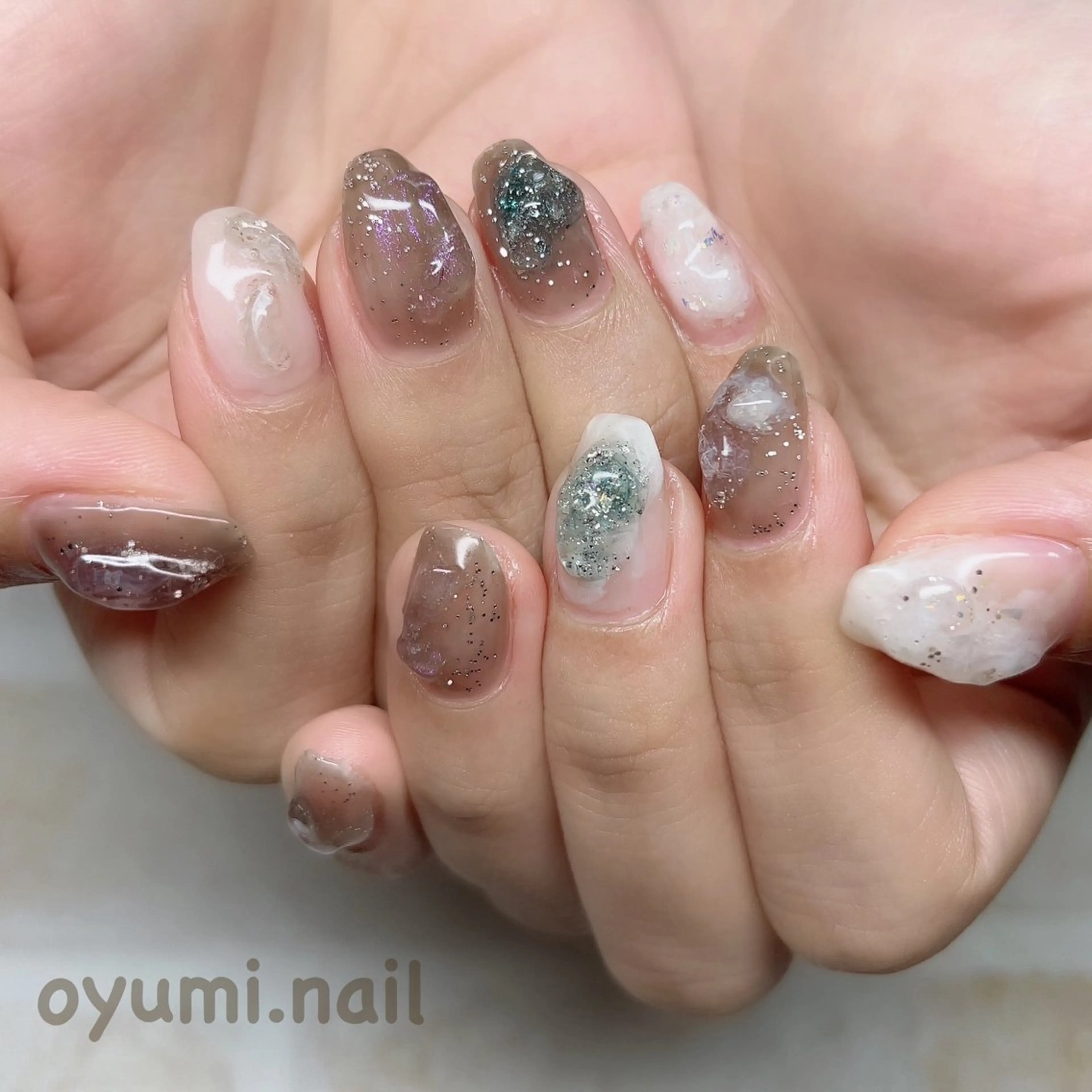 ネイル ニュアンスネイル ハンドネイル takanashi yumiのネイルデザイン