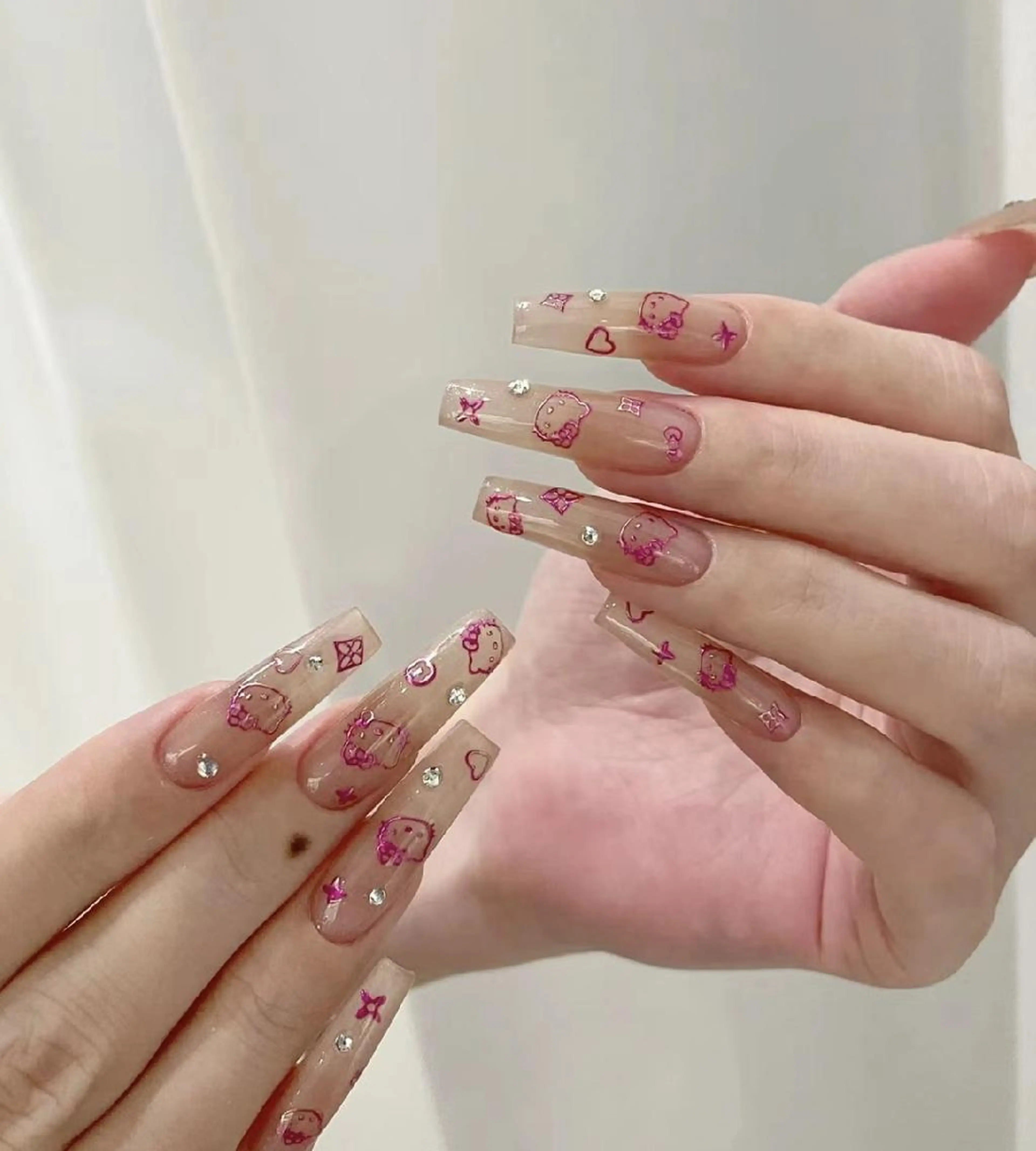 【初回オフ無料】当店限定デザイン.春ネイル.長さ出しもOKの写真