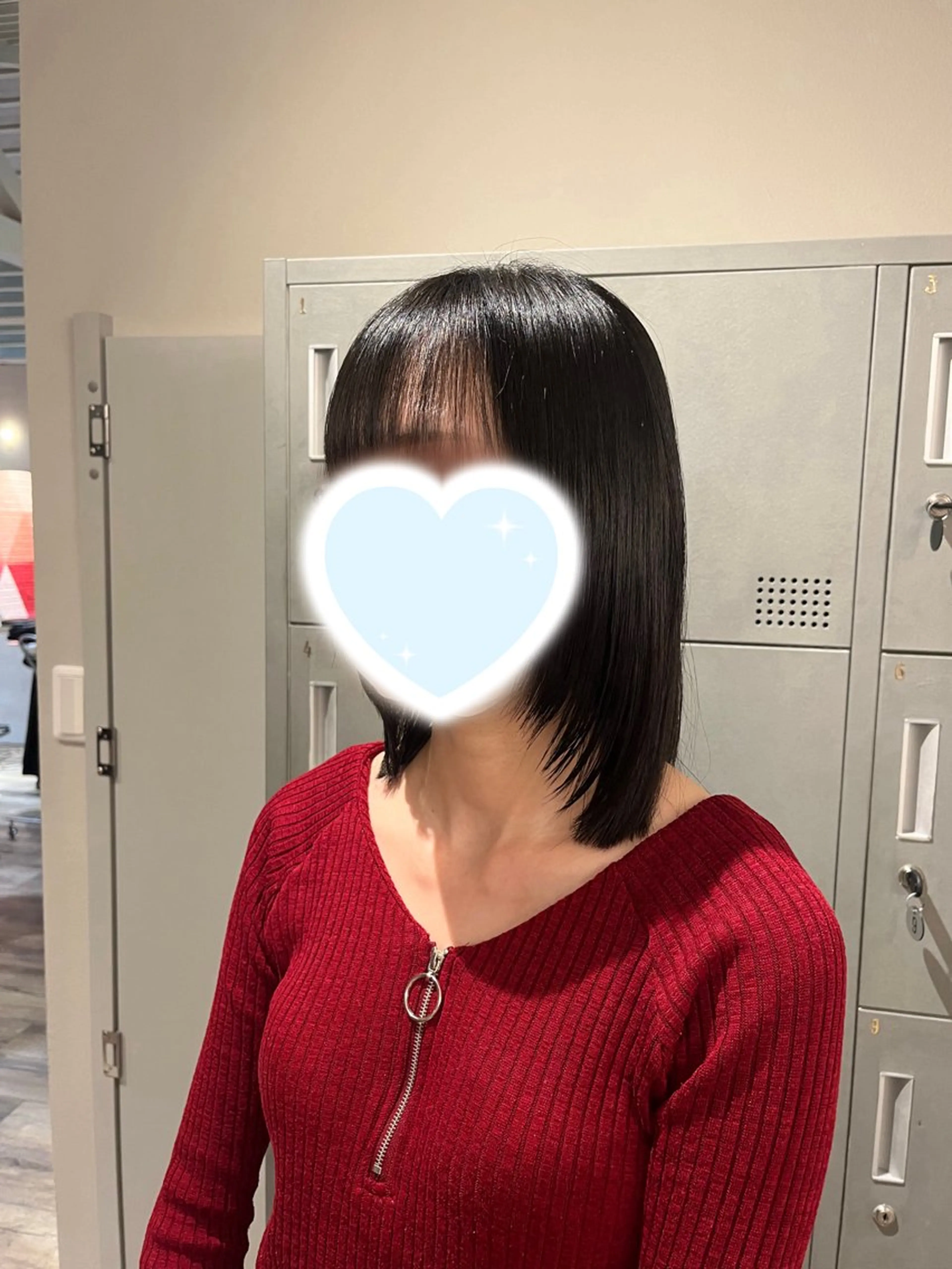 ミディアム レイヤーカット カット 顔周り/ガーリー /ヘアメ/あつはのヘアスタイル