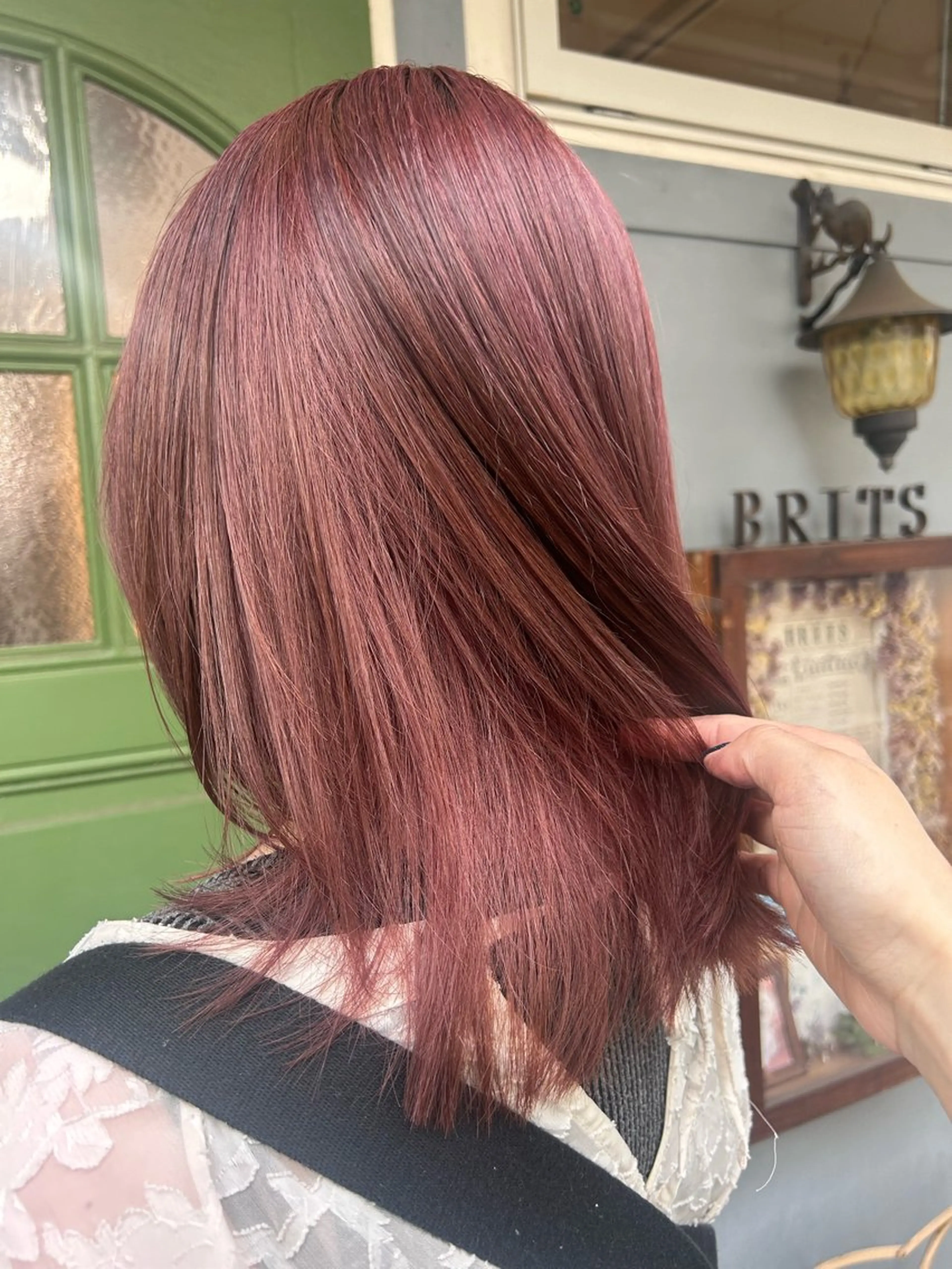 ミディアム カラー ヘアカラー トリートメント 清水千優/パーマ/透 明感カラー/メンズのヘアスタイル