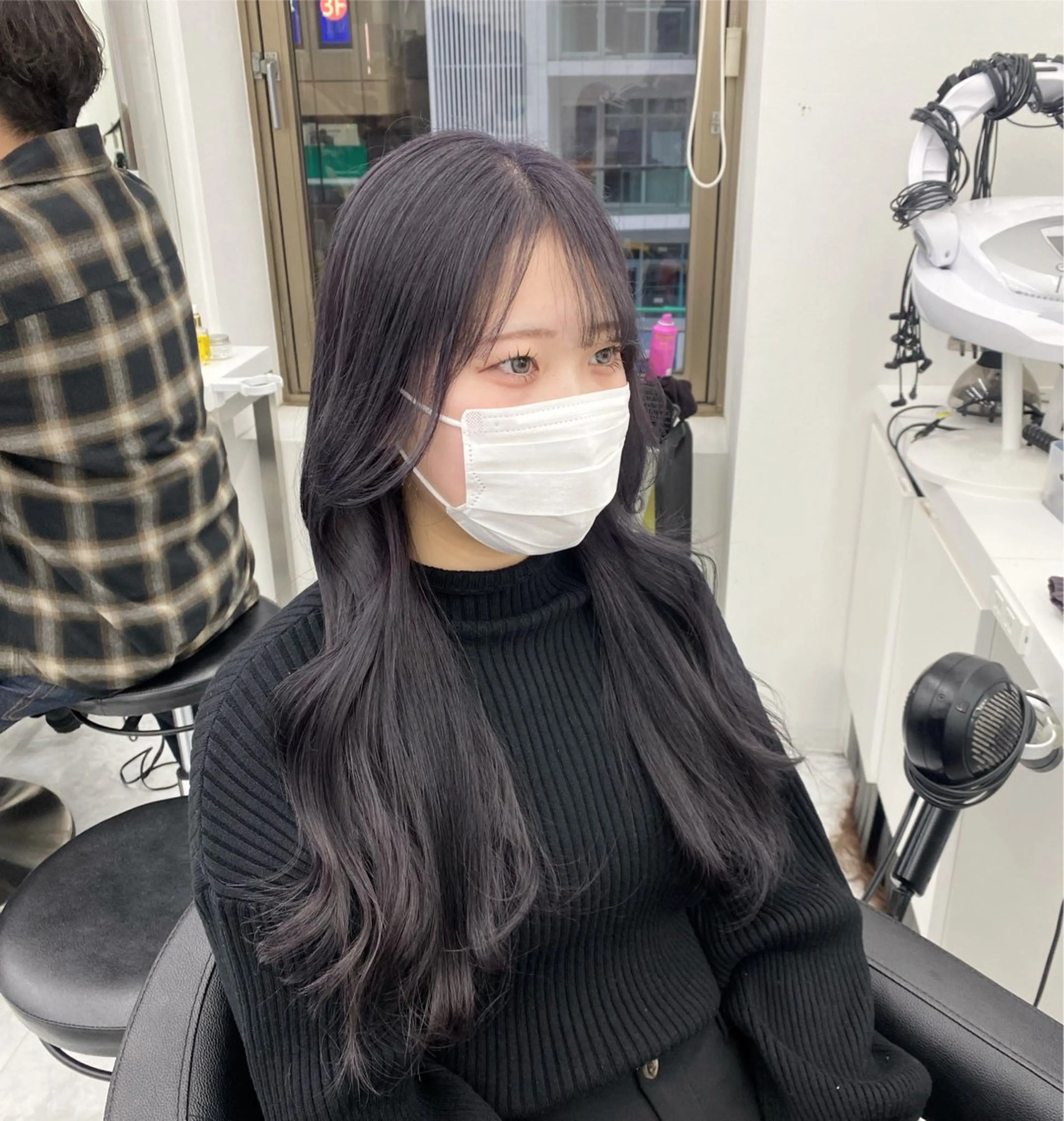 ロング カラー パーマ ヘアアレンジ メンズ キッズ ♥️韓国ヘア レイヤー♥️ゆりのヘアスタイル