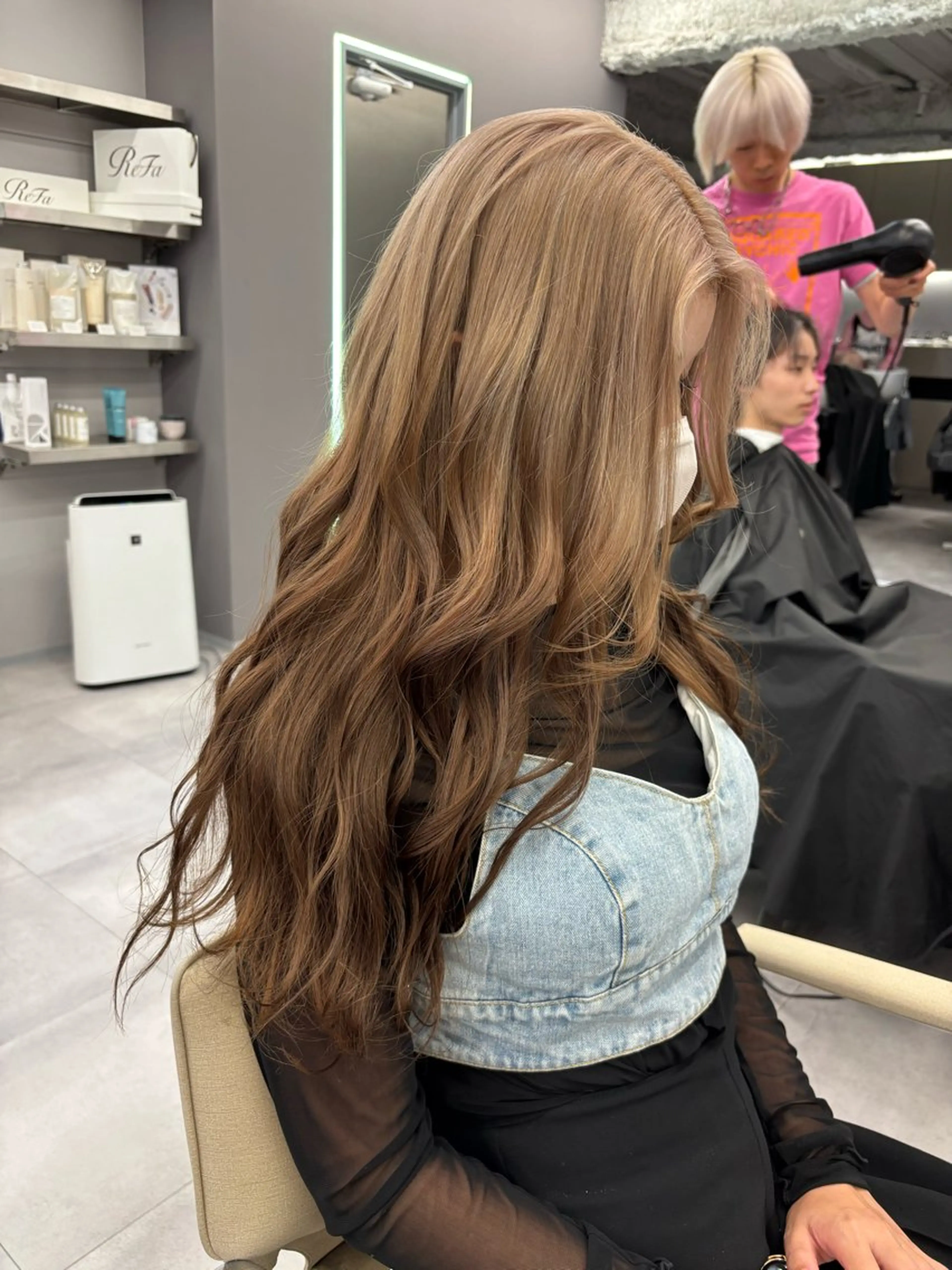 ロング カラー ブラウンカラー 名古屋／デザイン／ ブリーチ/松井亮磨のヘアスタイル