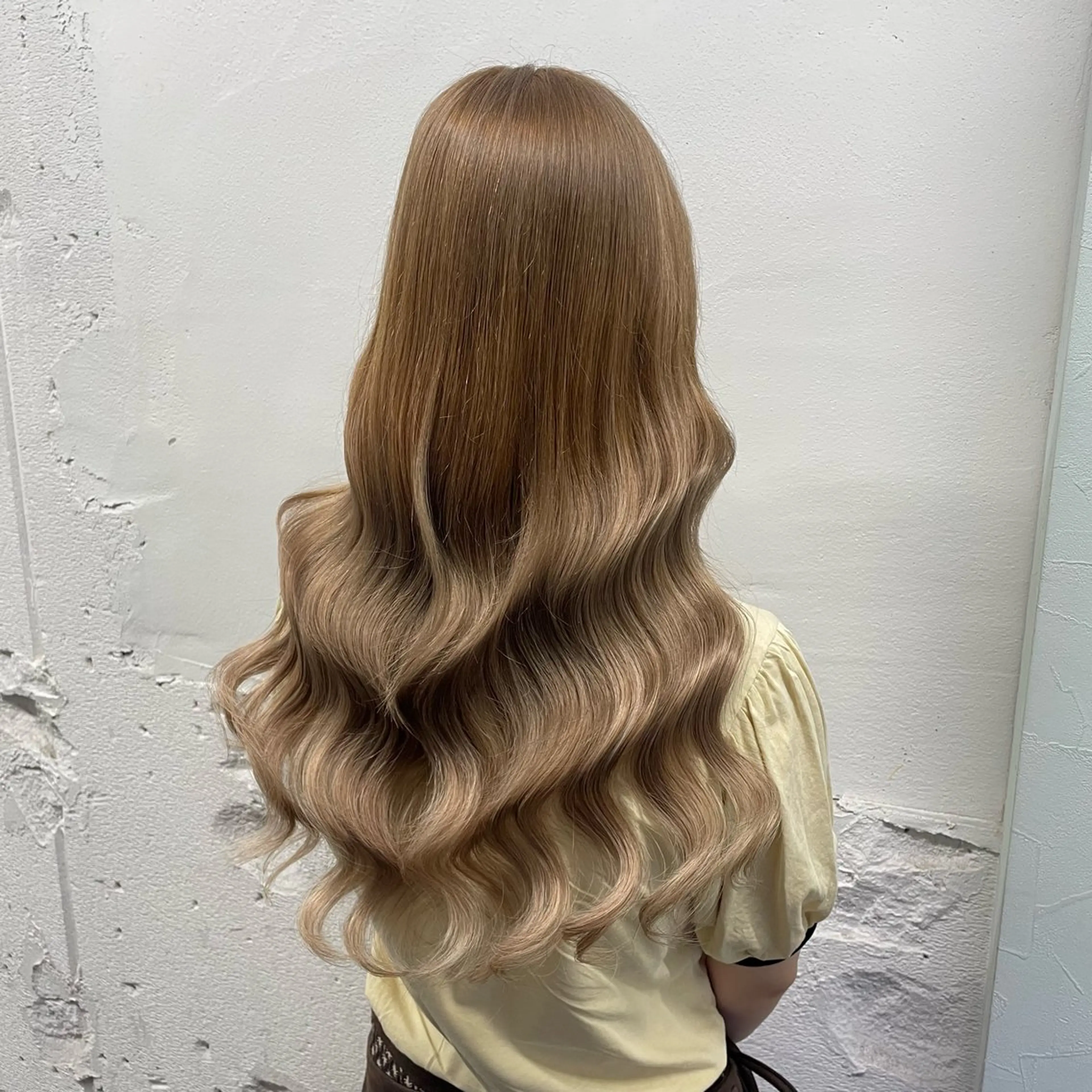 ロング カラー シールエクステ バレイヤージュ ミストバング ブラウンカラー ダブルカラー ヘアカラー エクステ 🧡艶髪ちゅるん髪 🫧🧡YUKI❄️のヘアスタイル