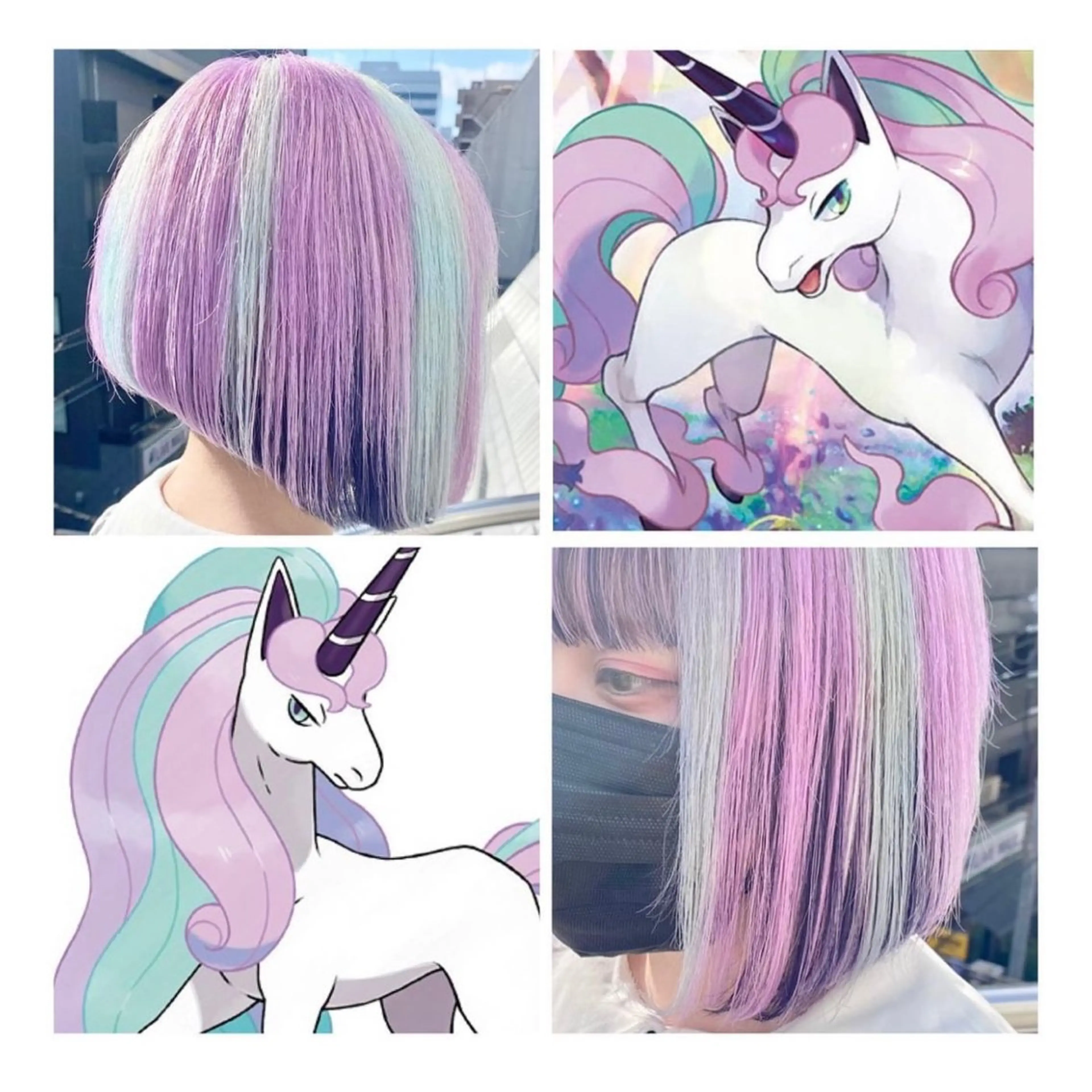 ショート カラー デザインカラー ヘアカラー GARU-ガル-所属・TSUNO🦖 派手髪/オタク美容師のヘアスタイル