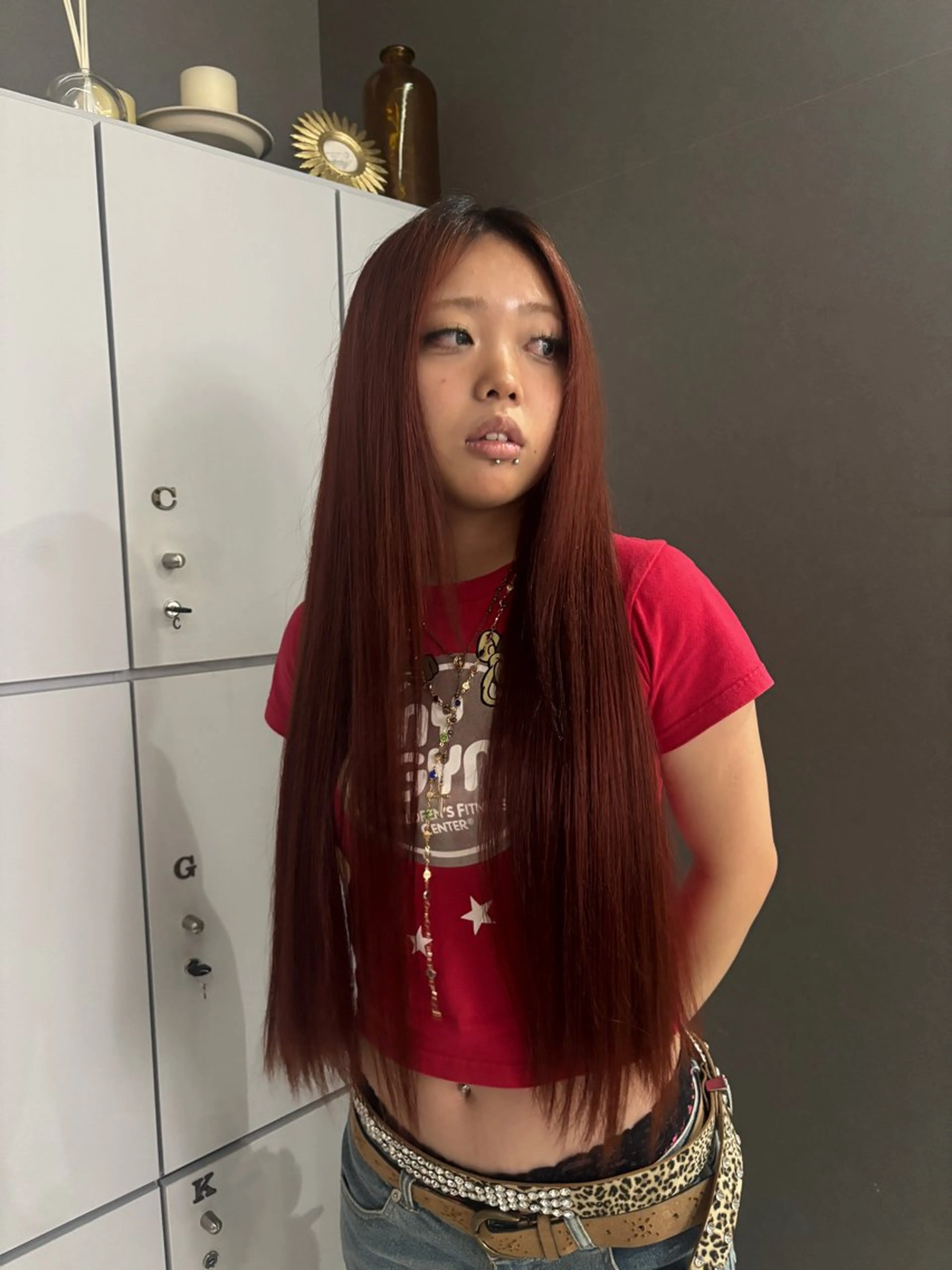 ブリーチなしダブルカラー➕ワンカラーの写真