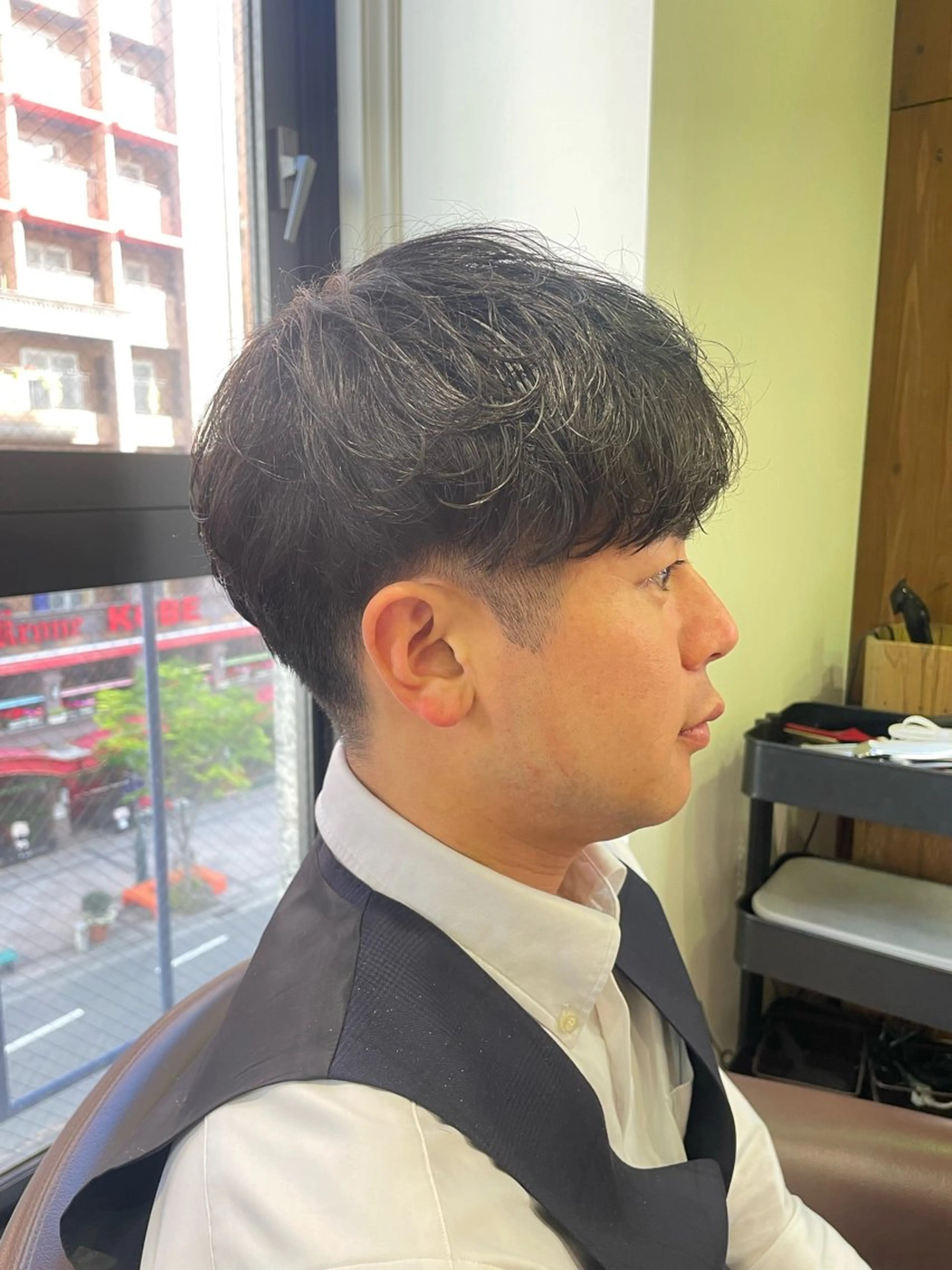ショート メンズ メンズパーマ 溝口 槙里也のヘアスタイル