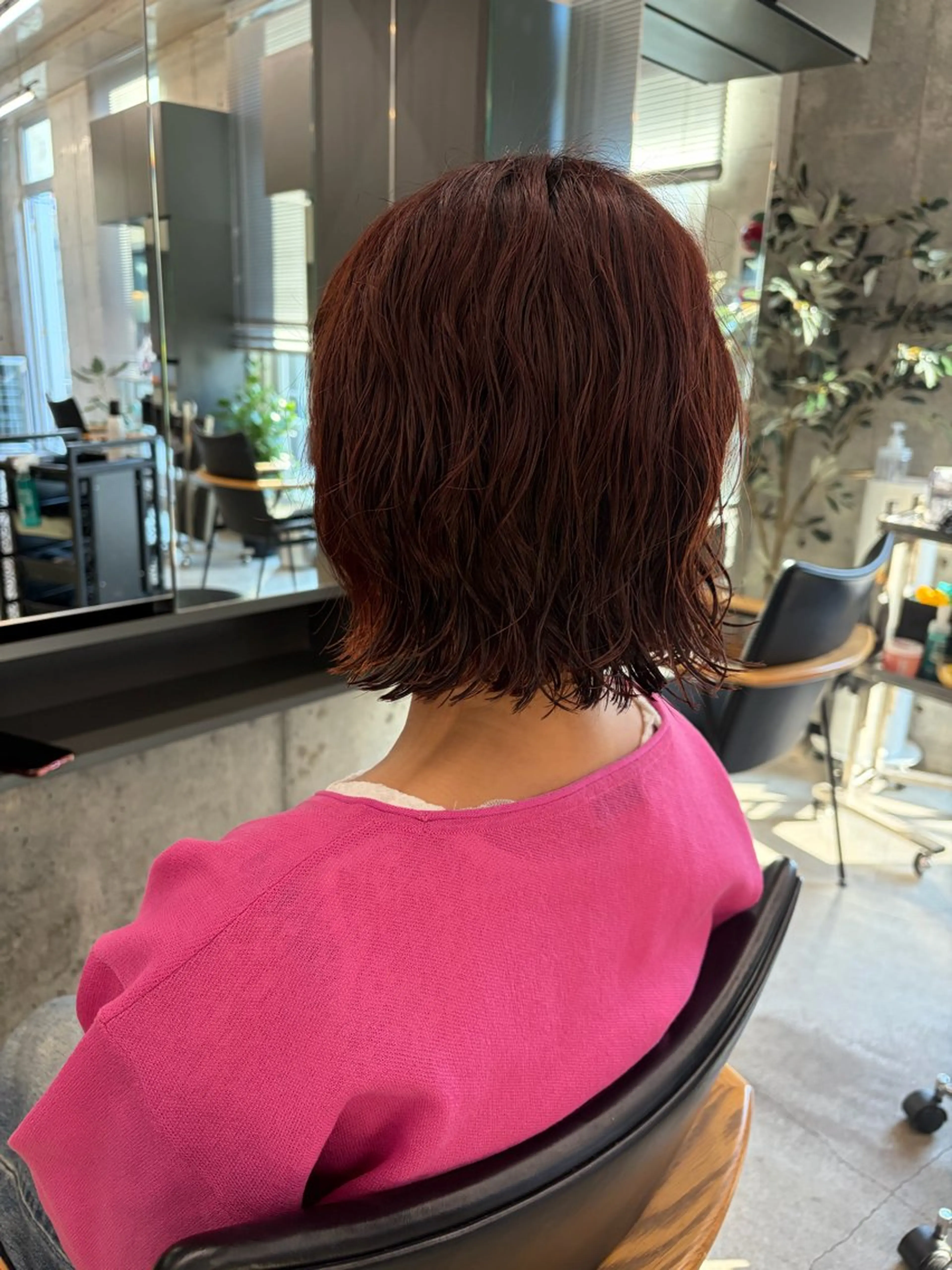 ミディアム カット パーマ 透明感カラー/似合わ せカット/大島実加永のヘアスタイル