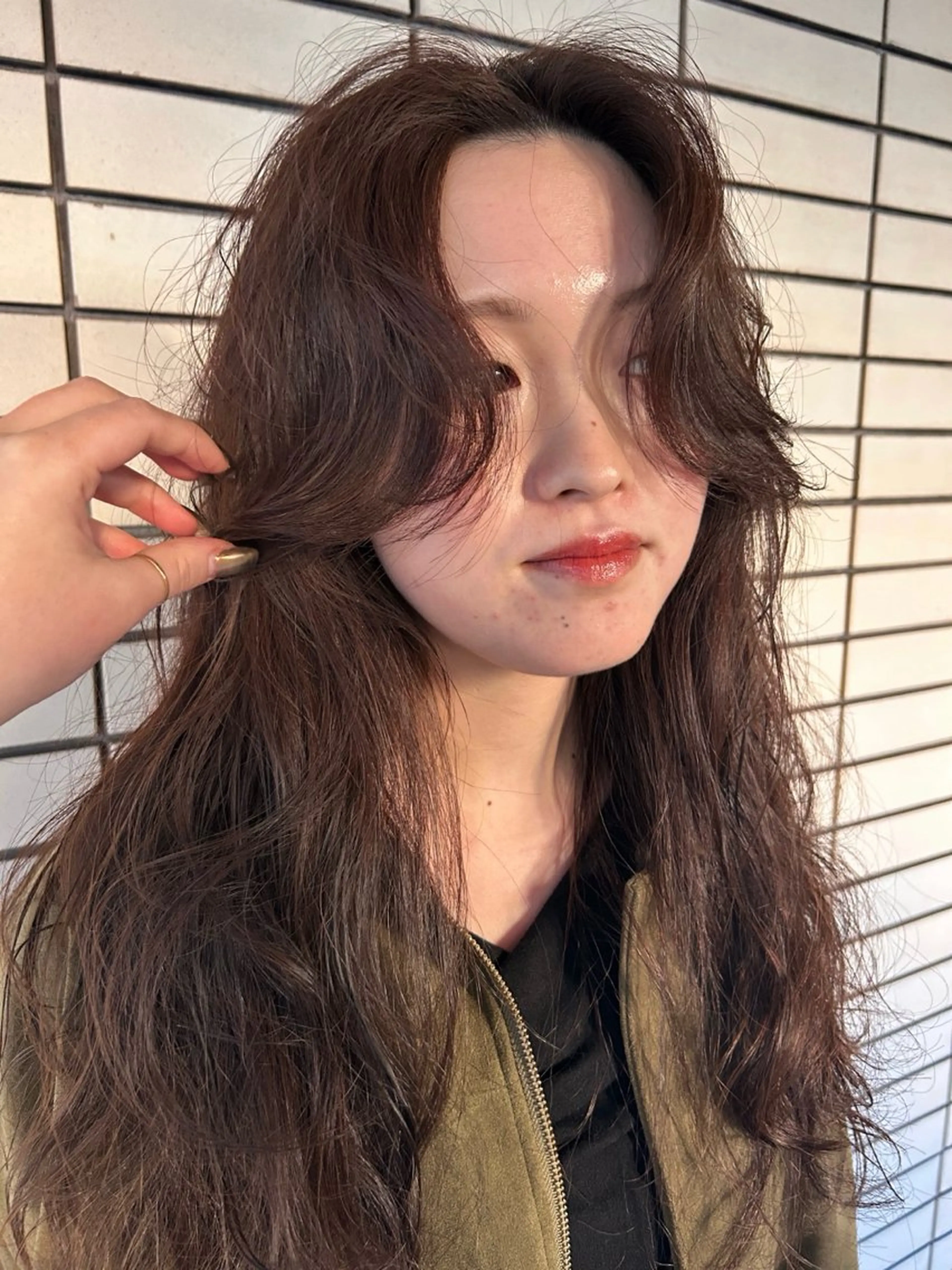 ロング パーマ デザインカット/ パーマ/nanaのヘアスタイル