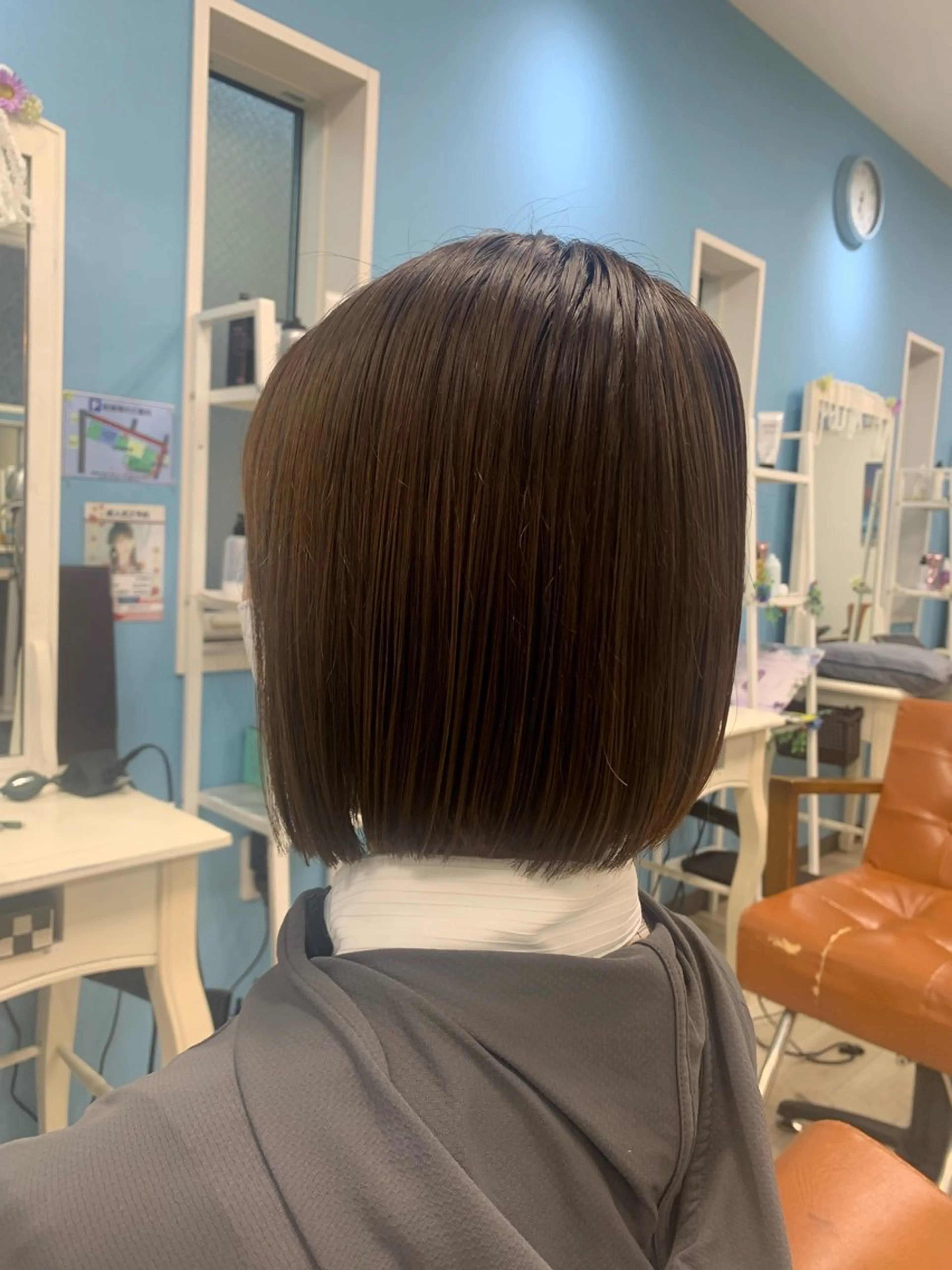 ショート 切りっぱなしボブ ボブ アジュール Yamasakiのヘアスタイル