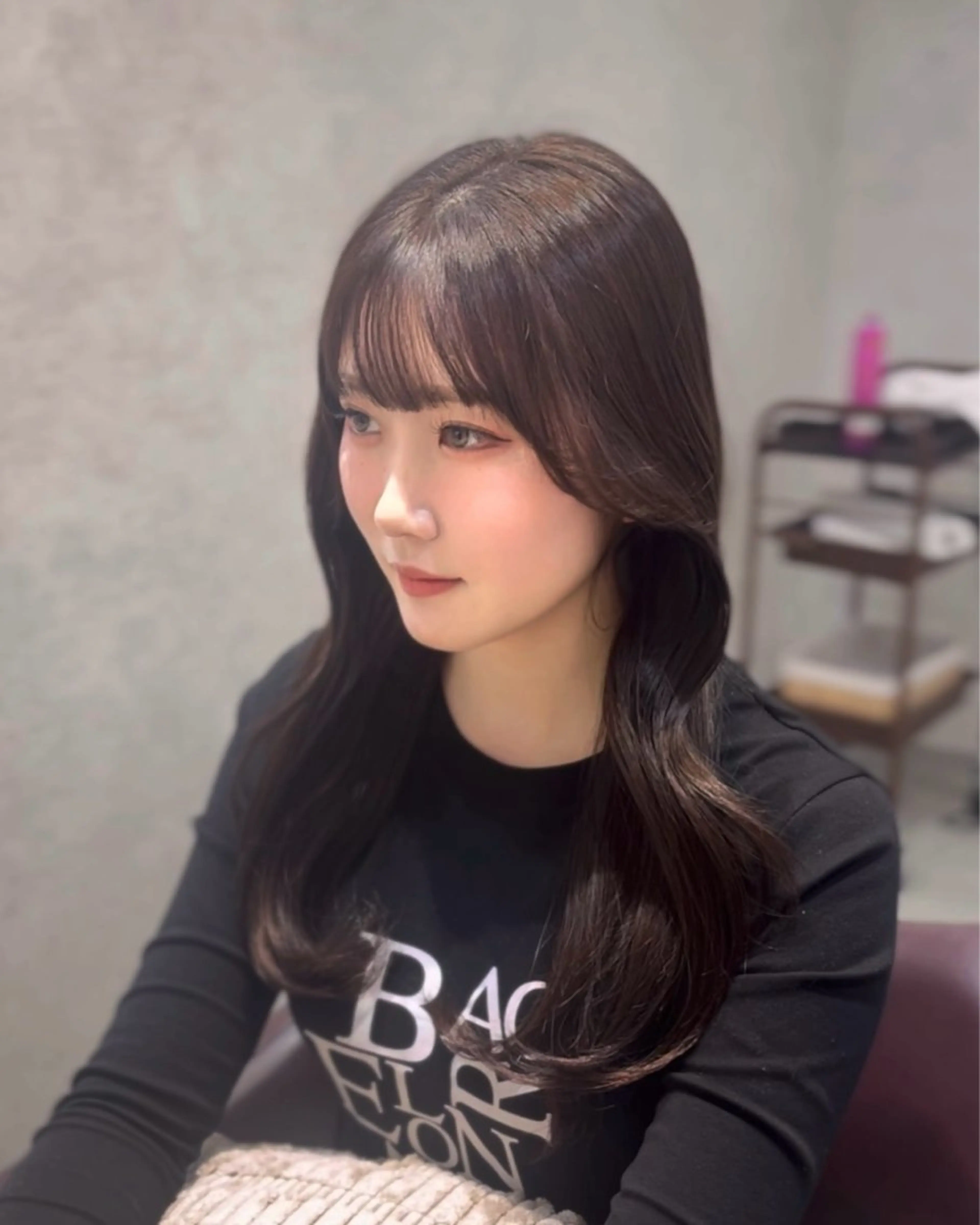 ロング カラー suzuka/透明感 /顔周り/美髪矯正のヘアスタイル