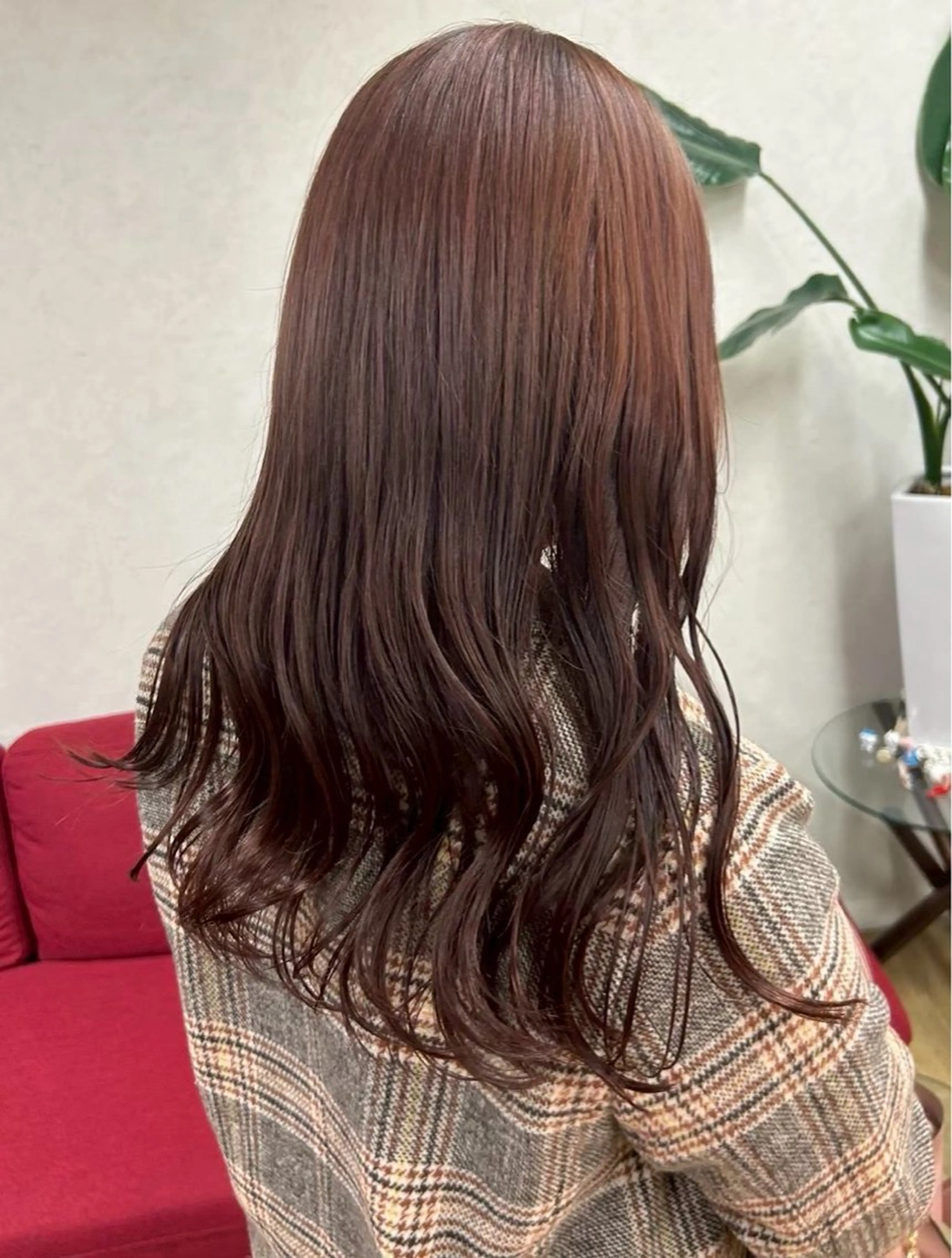 ロング ヘアカラー トリートメント 岡村 愛海のヘアスタイル