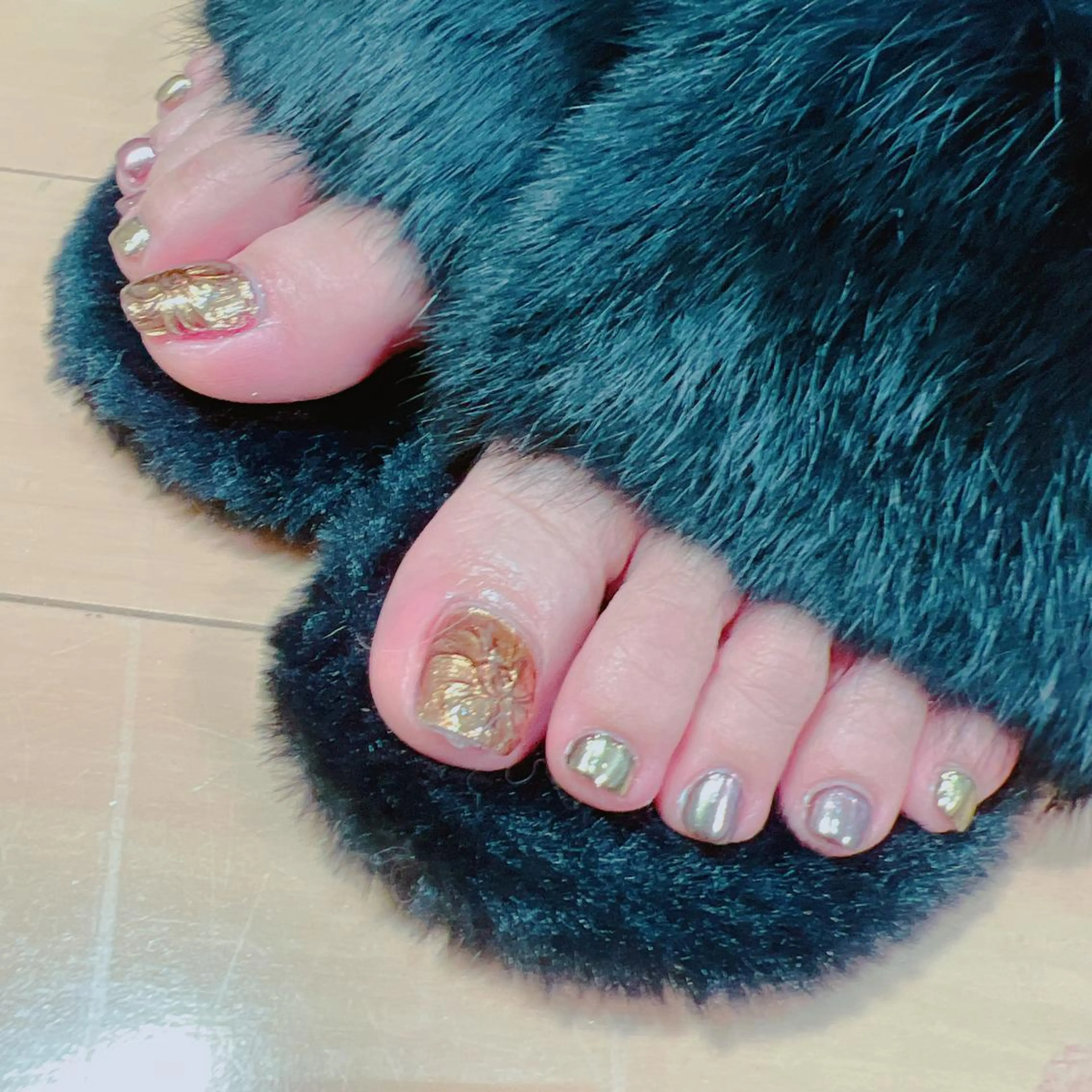 ネイル フラワーネイル フットネイル フットネイル たきぐち みちこのネイルデザイン