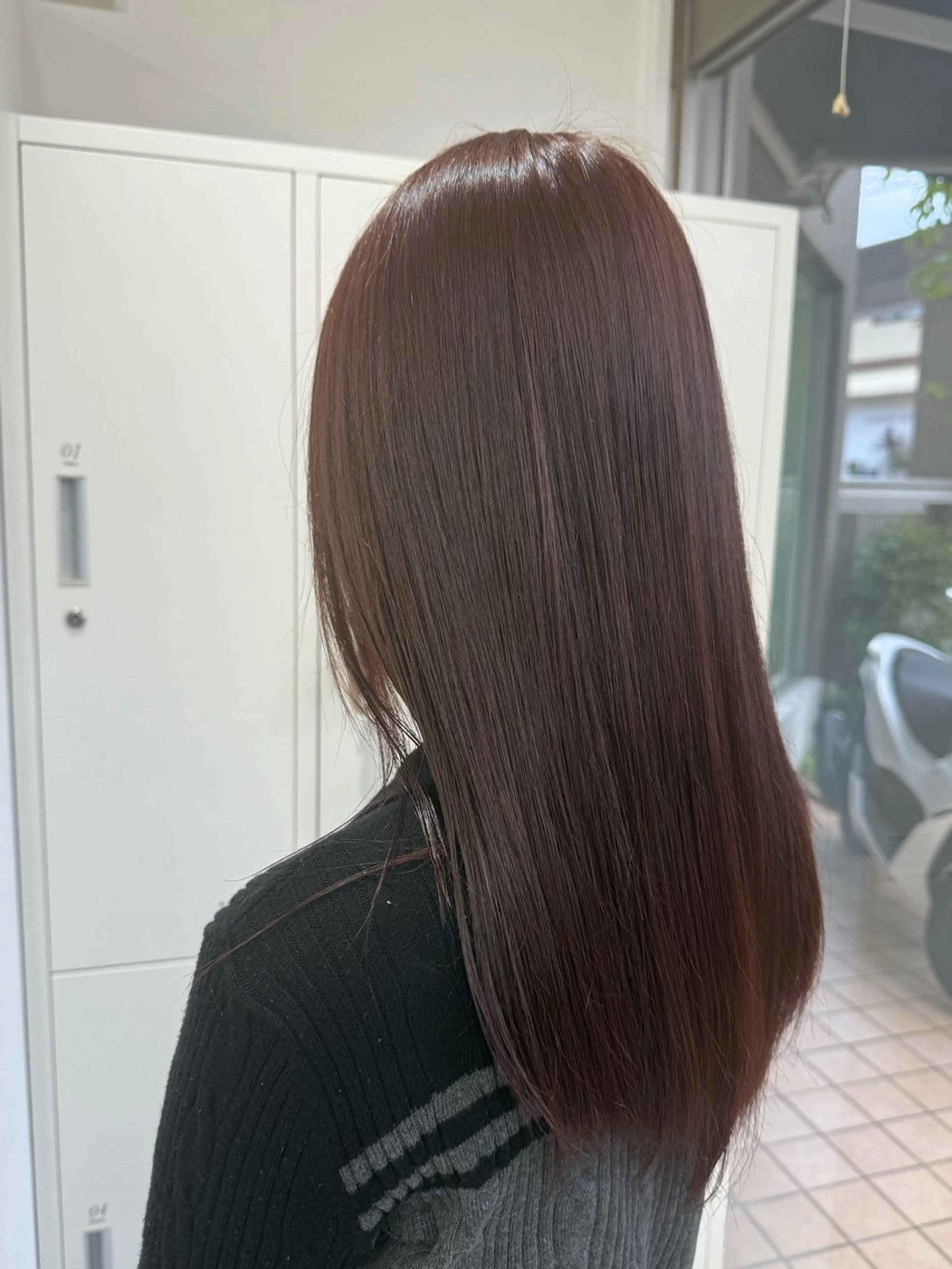 セミロング カラー ヘアカラー 沖部 蓮のヘアスタイル