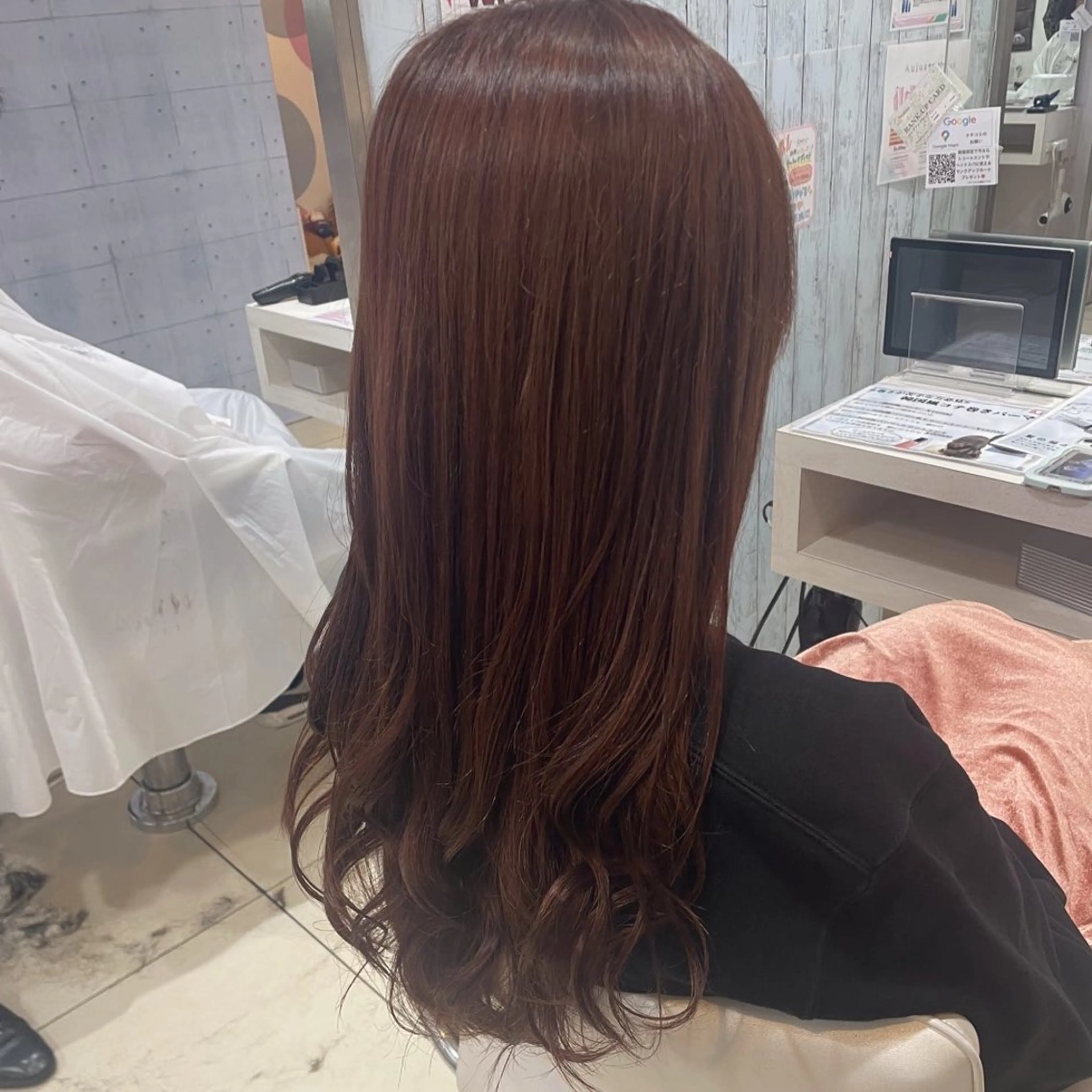 ロング ヘアカラー トリートメント 🌸暖色髪質改善 MEI🌸のヘアスタイル