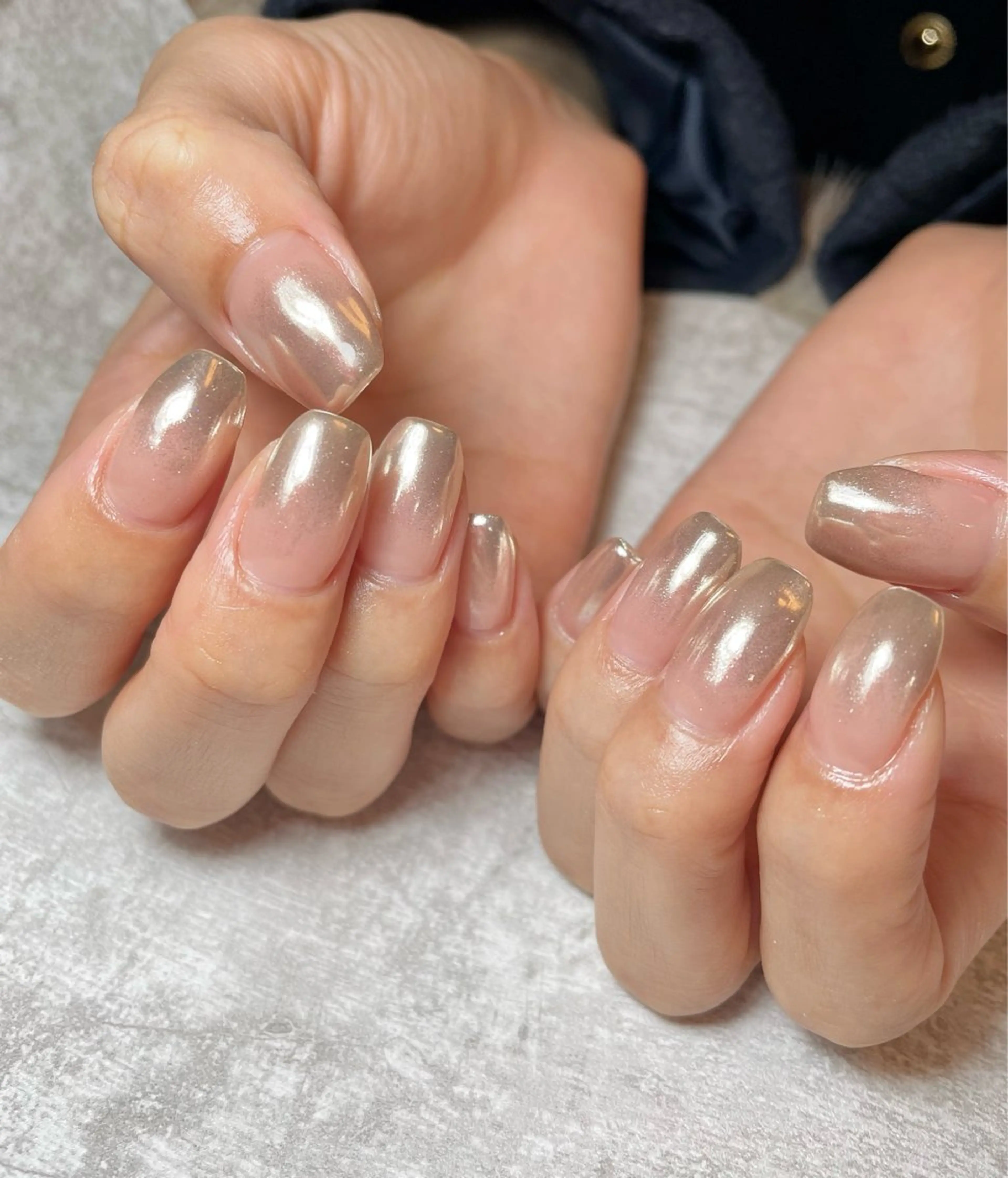 ネイル グラデーション ミラーネイル 持ち込み BEAUTY GARDEN 【nail salon unseul】所属・nana .のネイルデザイン