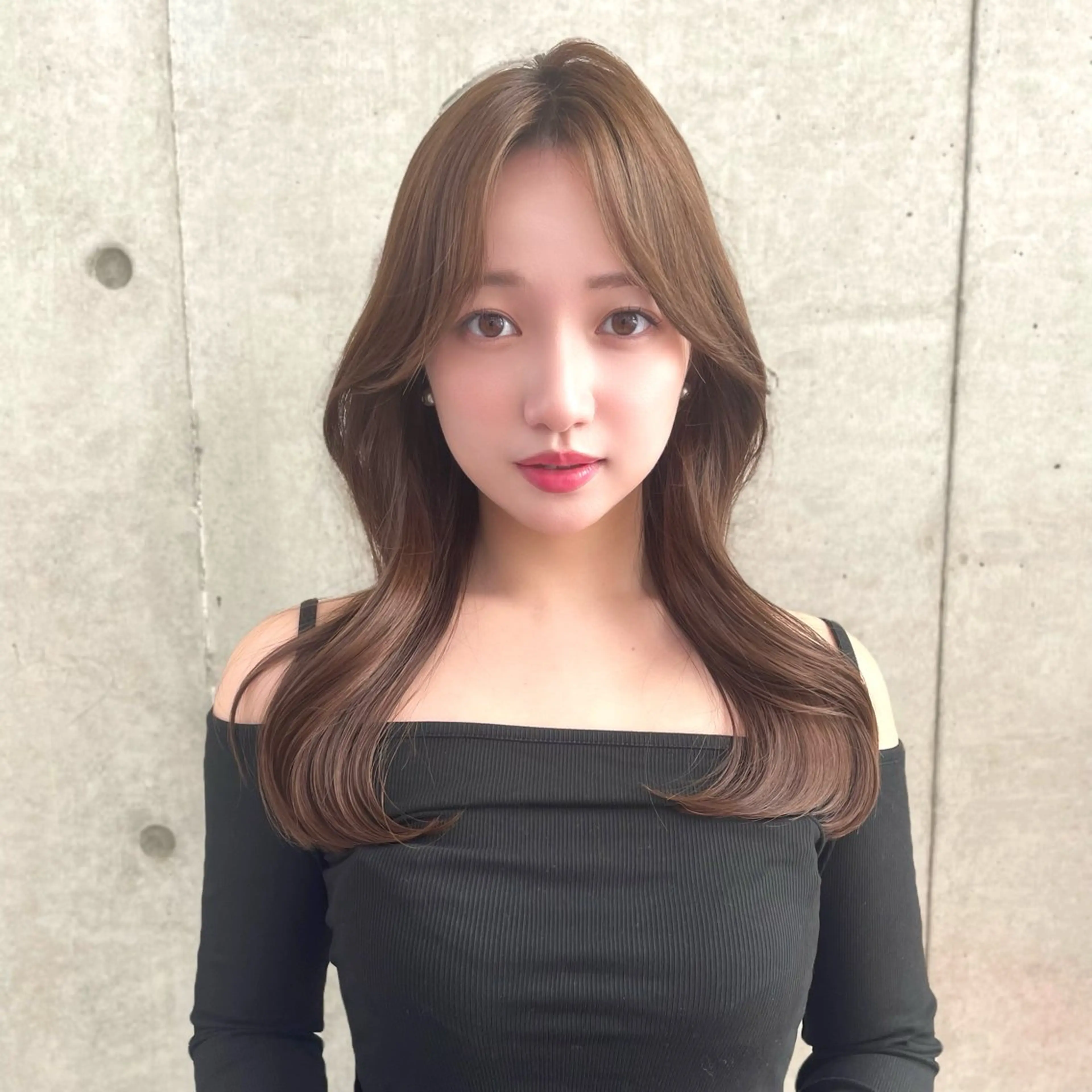 セミロング カラー 韓国ヘア🇰🇷 レイヤー/芝春樹のヘアスタイル