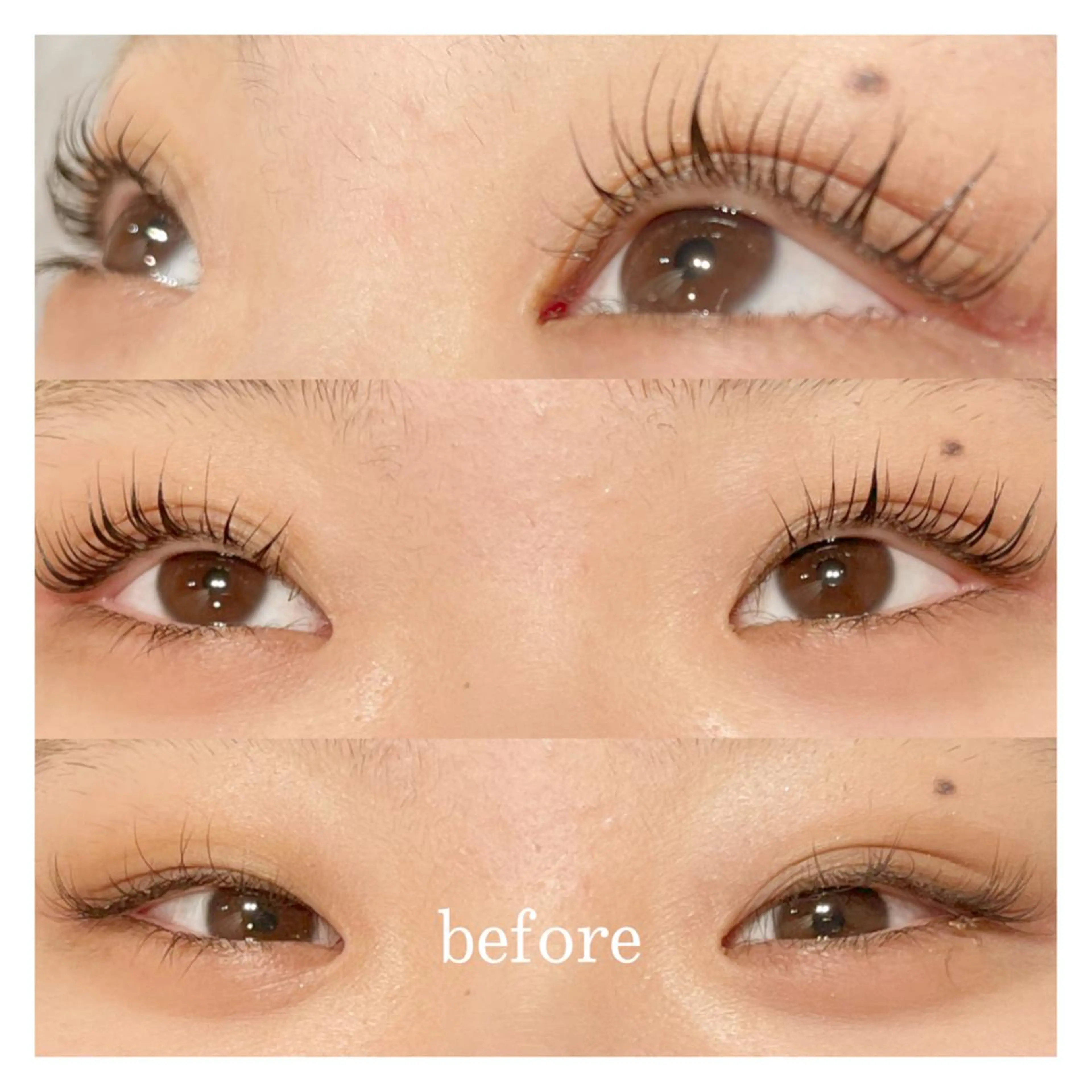 マツエク・マツパ まつげパーマ ルナ｜縮毛矯正 ×デザインカラー🥝のマツエク・マツパデザイン